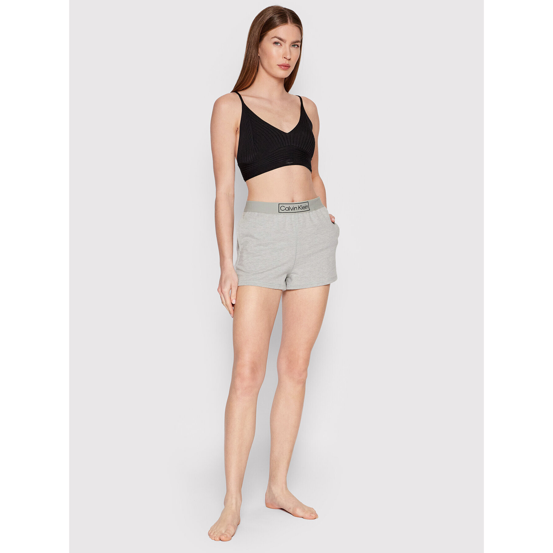 Calvin Klein Underwear Pyžamové šortky 000QS6799E Sivá Regular Fit - Pepit.sk