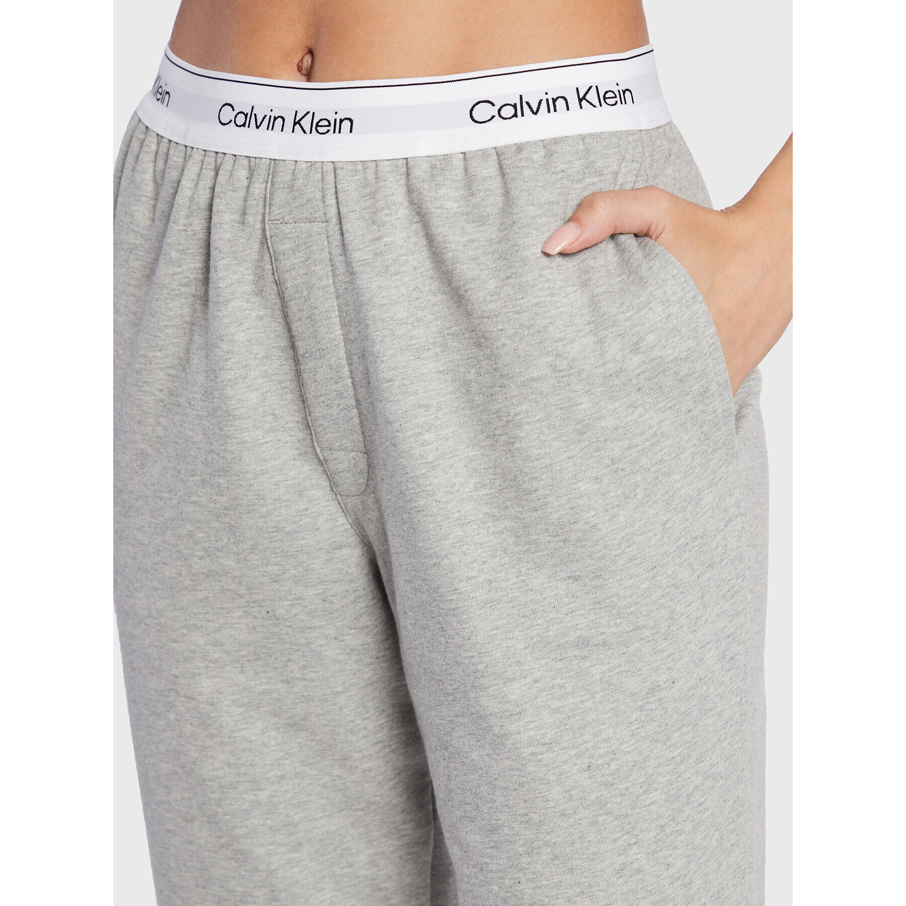 Calvin Klein Underwear Teplákové nohavice 000QS6872E Sivá Regular Fit - Pepit.sk