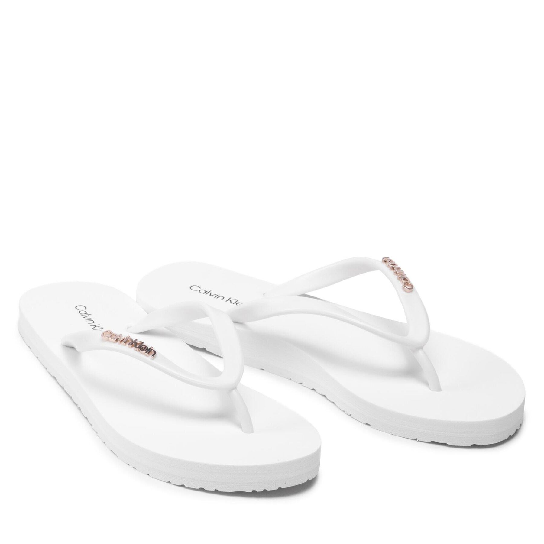 Calvin Klein Žabky Flipflop HW0HW00743 Biela - Pepit.sk