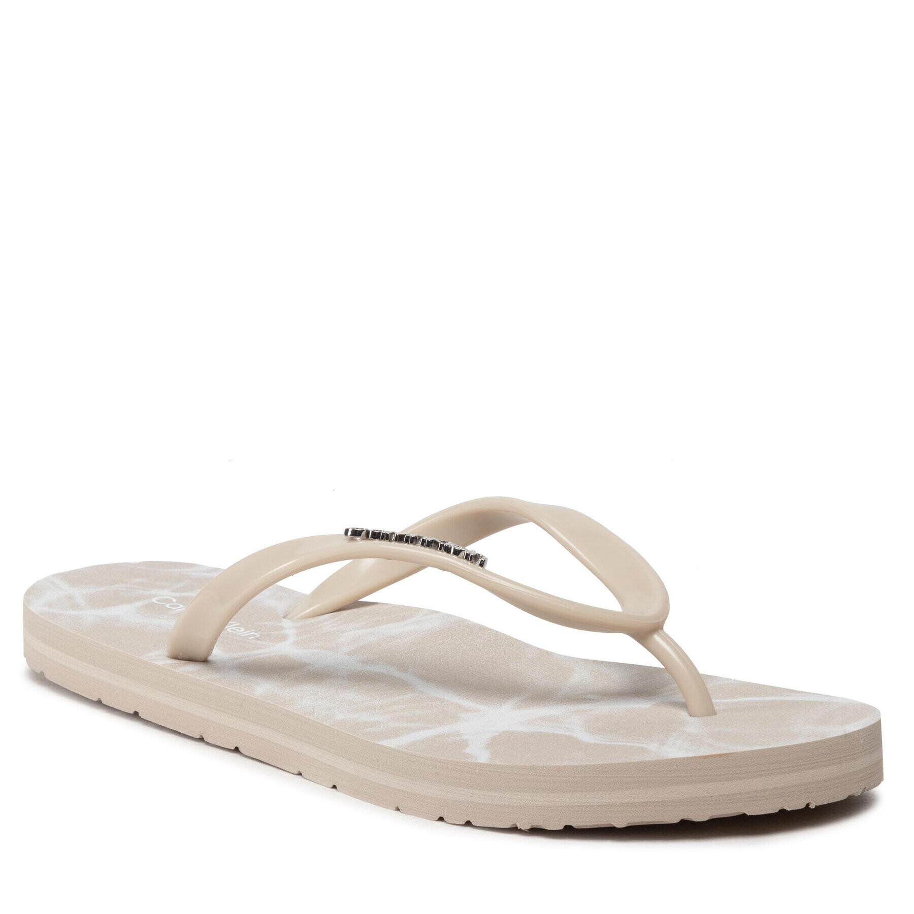 Calvin Klein Žabky Flipflop HW0HW00864 Béžová - Pepit.sk