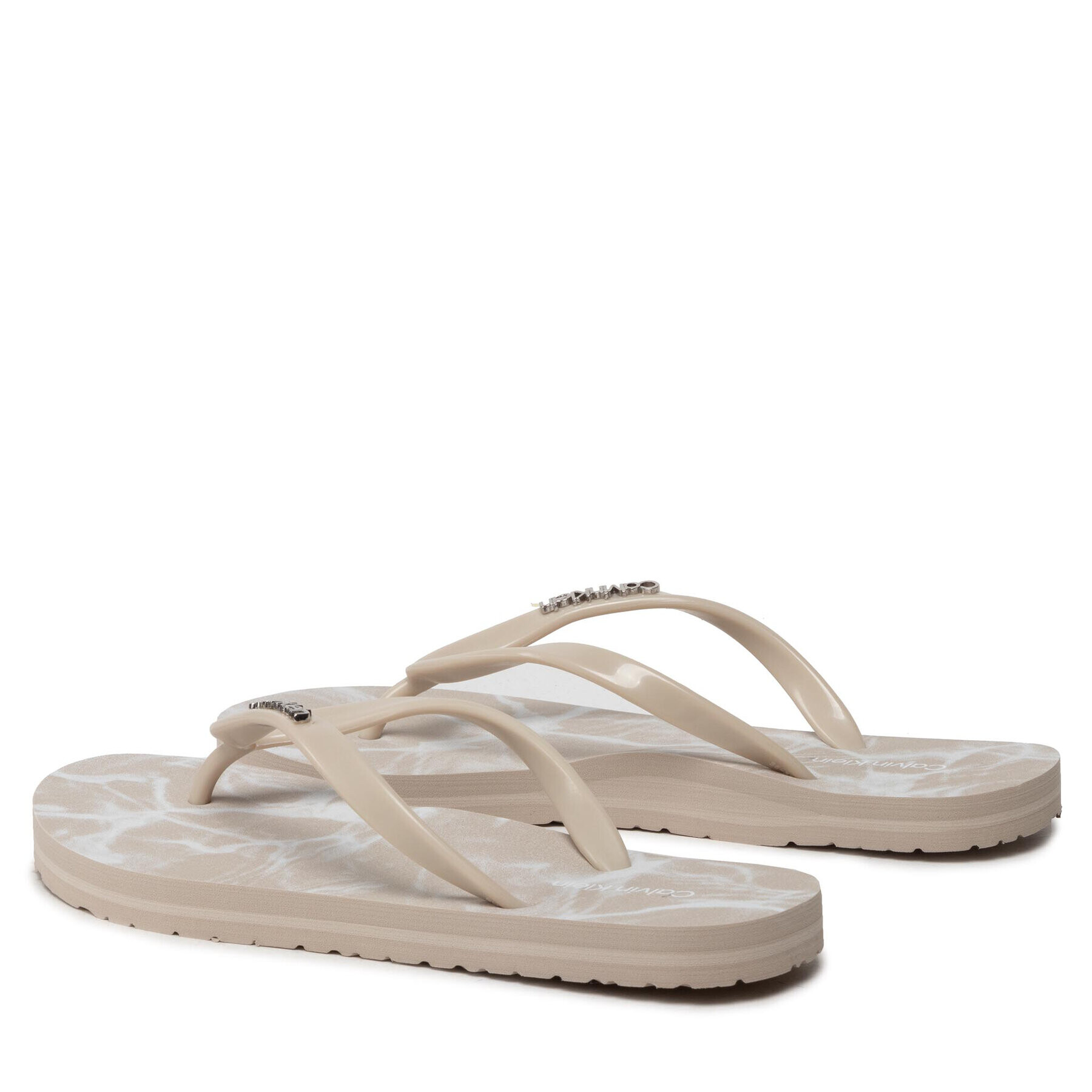 Calvin Klein Žabky Flipflop HW0HW00864 Béžová - Pepit.sk