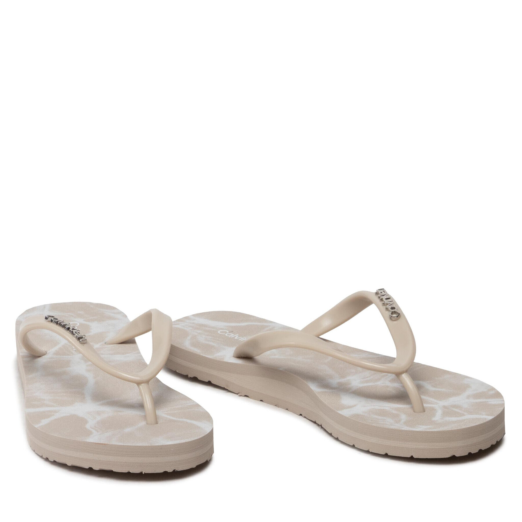 Calvin Klein Žabky Flipflop HW0HW00864 Béžová - Pepit.sk