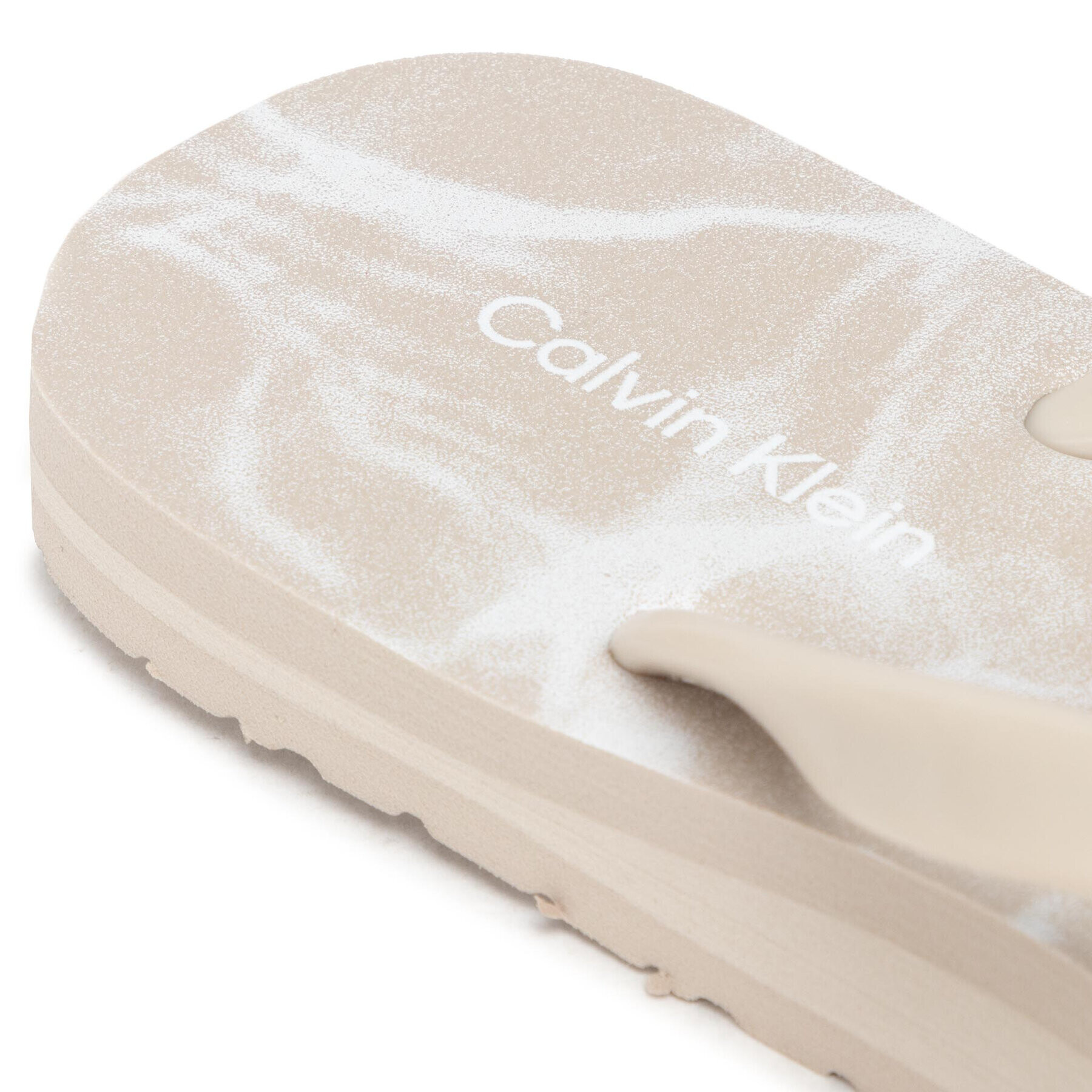 Calvin Klein Žabky Flipflop HW0HW00864 Béžová - Pepit.sk