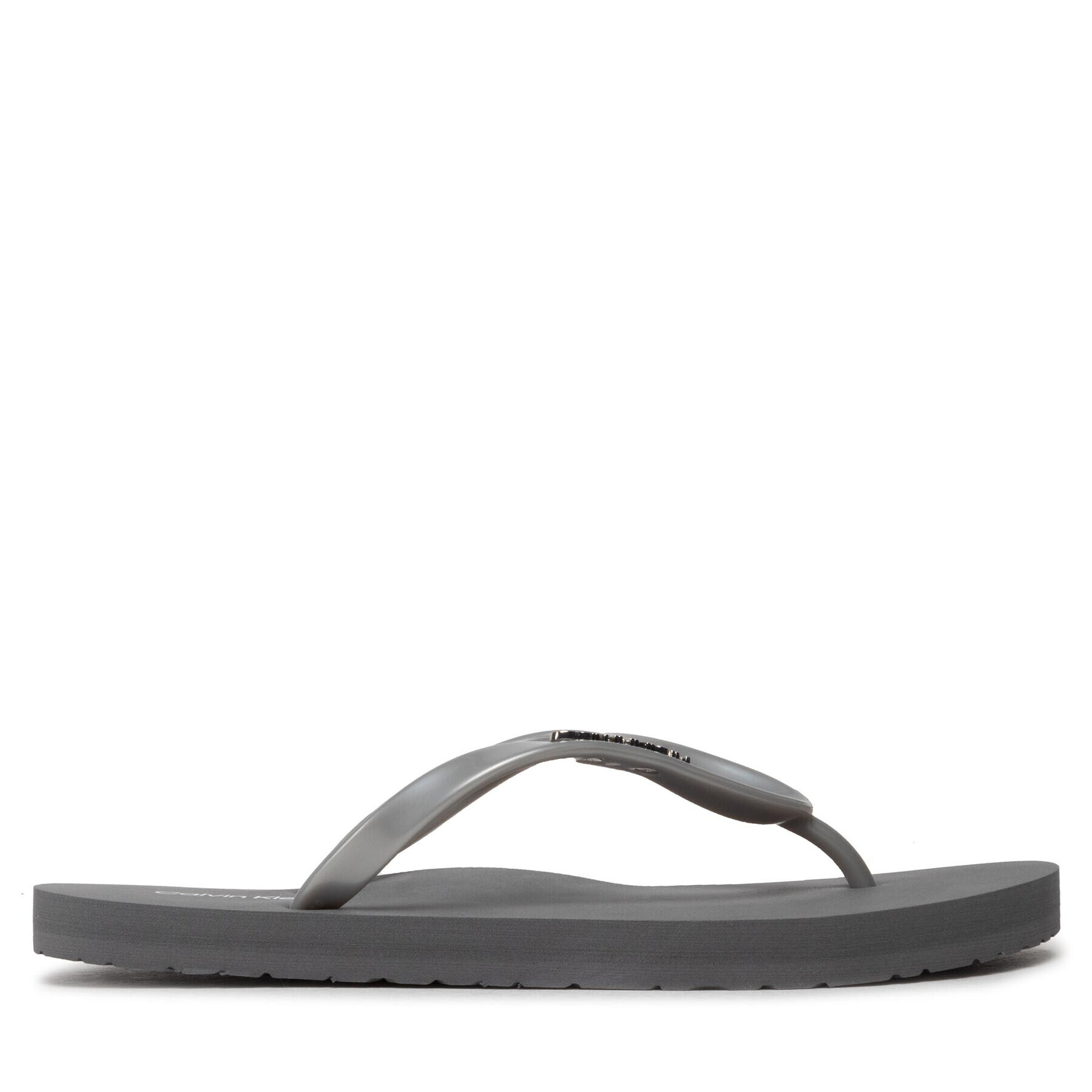 Calvin Klein Žabky Flipflop-Mtl HW0HW00863 Strieborná - Pepit.sk