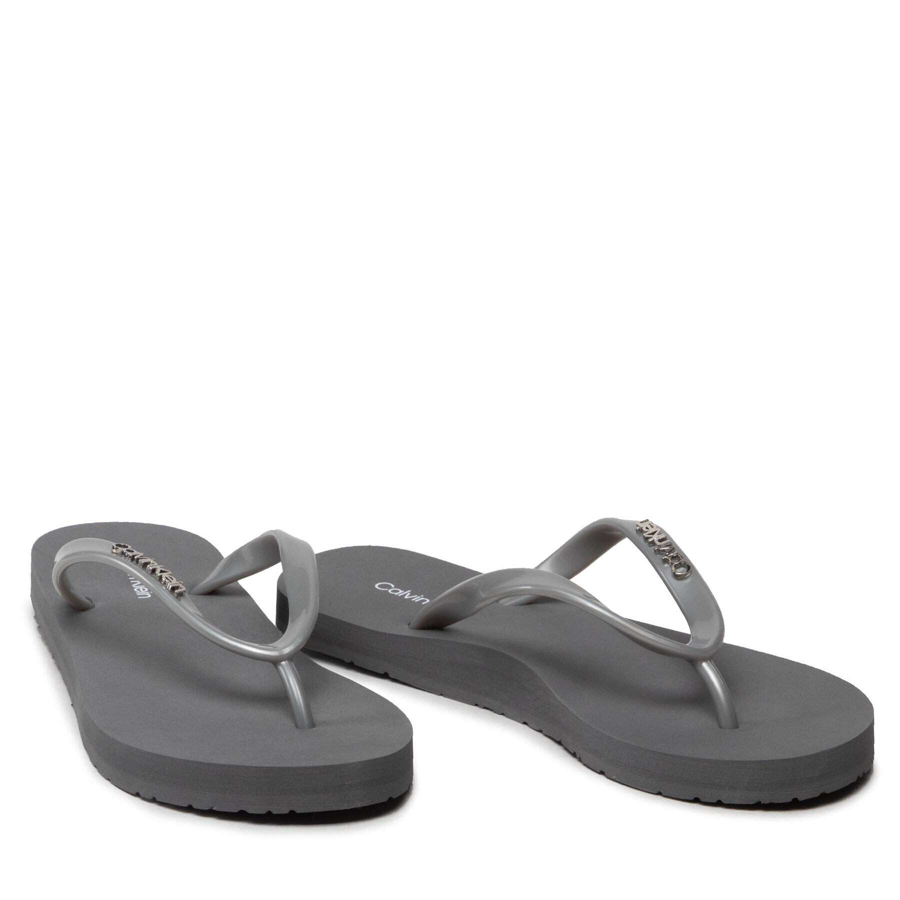 Calvin Klein Žabky Flipflop-Mtl HW0HW00863 Strieborná - Pepit.sk