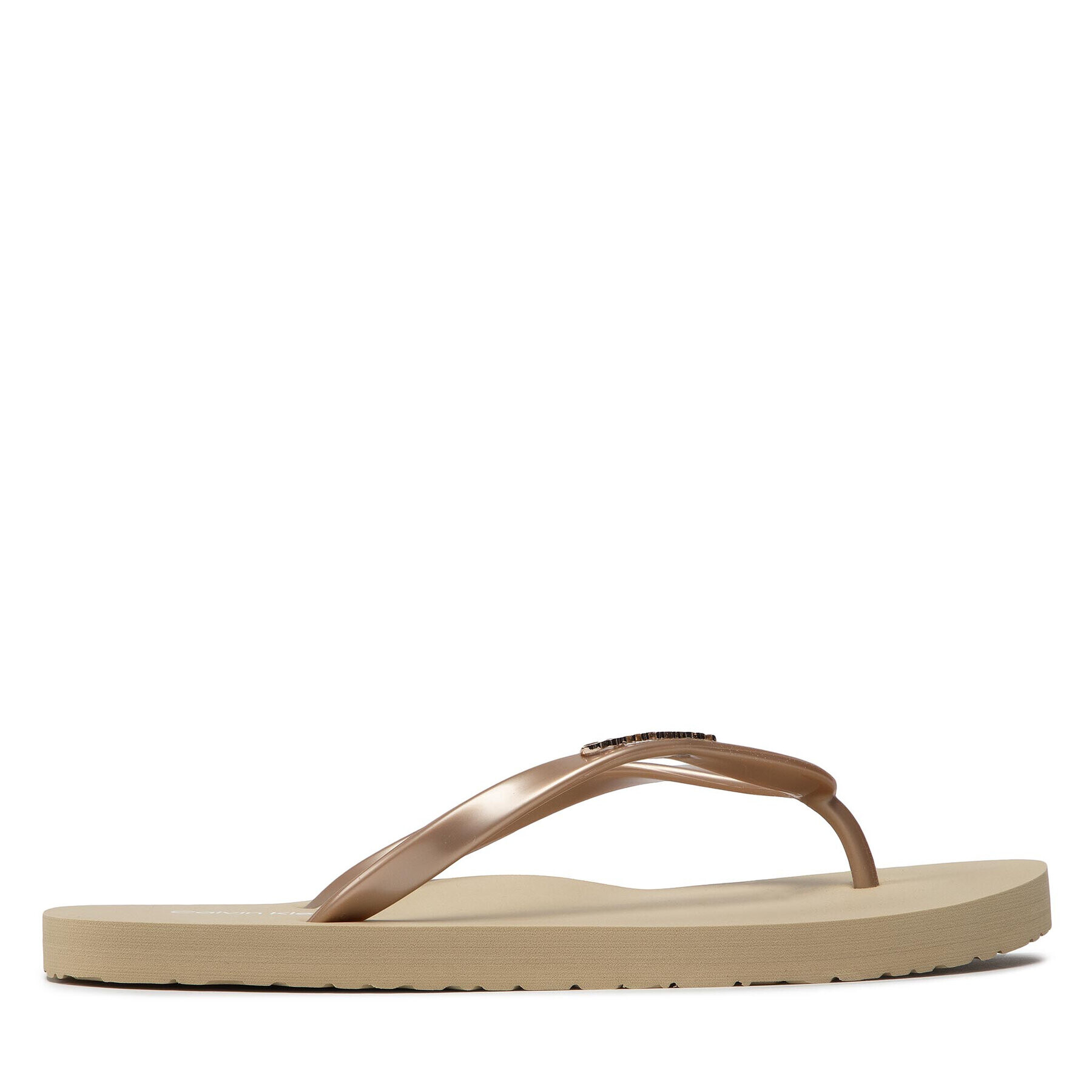 Calvin Klein Žabky Flipflop - Mtl HW0HW00863 Zlatá - Pepit.sk