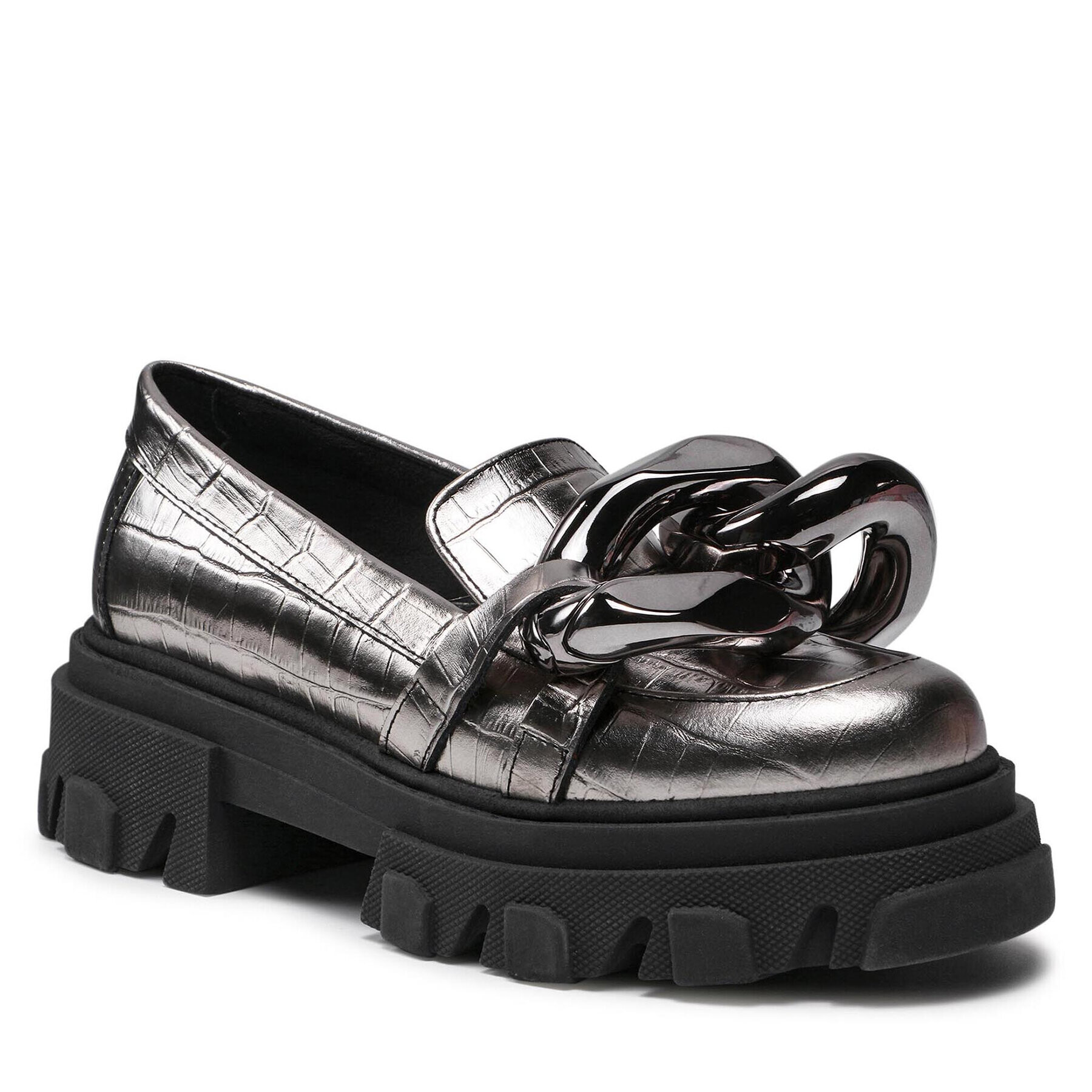 Carinii Loafers B5976 Strieborná - Pepit.sk