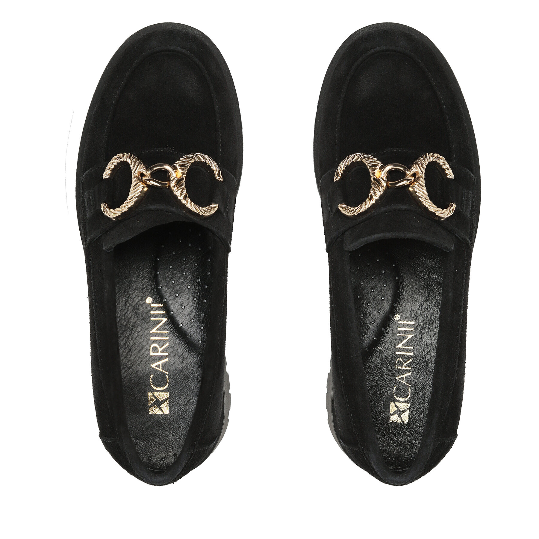 Carinii Loafers B8791 Čierna - Pepit.sk