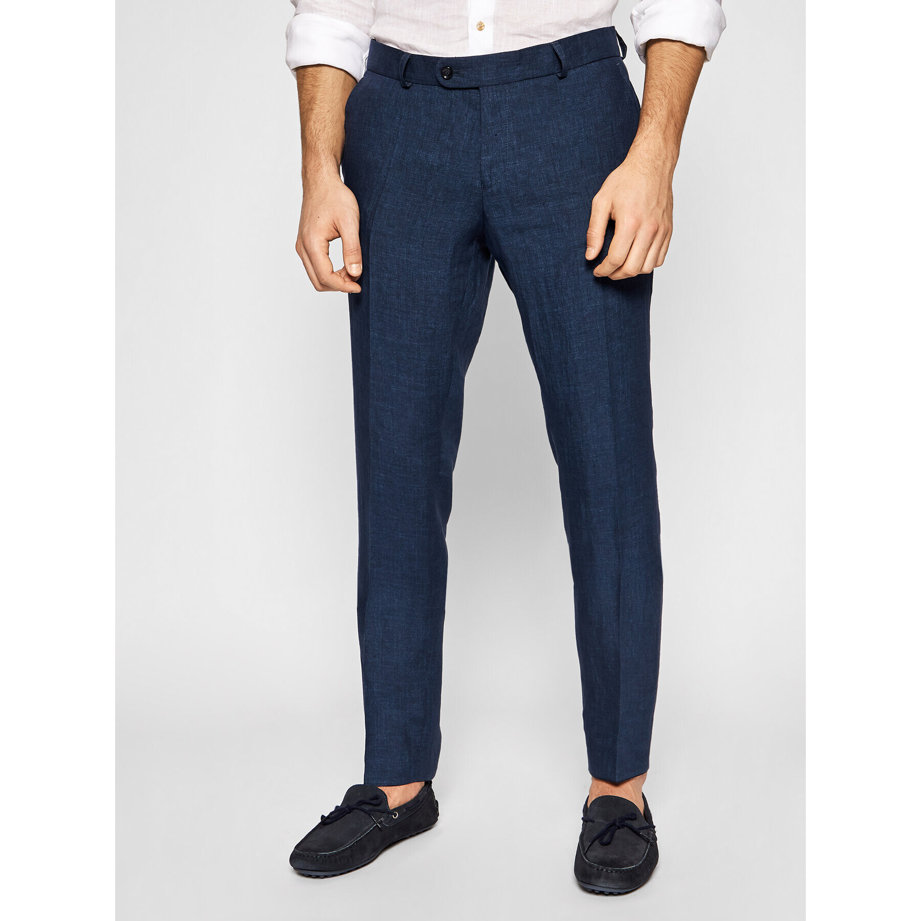 Carl Gross Chino nohavice Cg Tomte 139333-004 Tmavomodrá Modern Fit - Pepit.sk