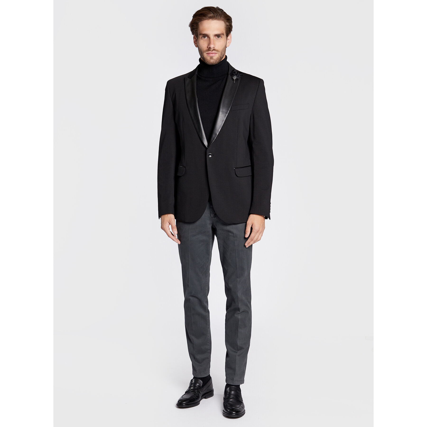 Carl Gross Sako Pat 225322-003 Čierna Slim Fit - Pepit.sk