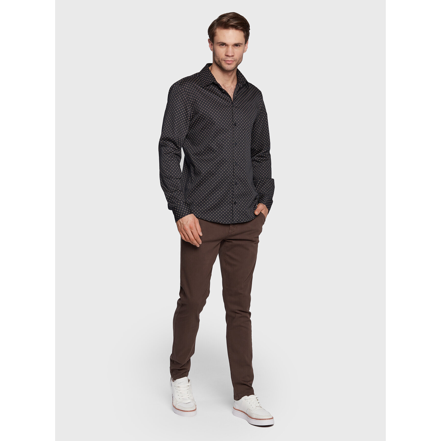 Casual Friday Košeľa Anton 20504490 Tmavomodrá Slim Fit - Pepit.sk