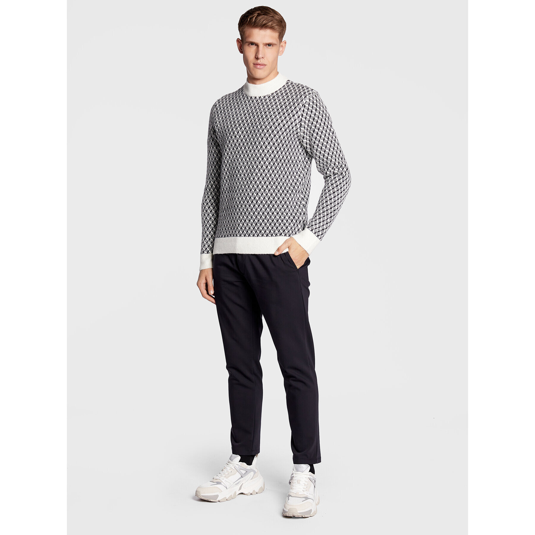 Casual Friday Sveter Karl 20504502 Sivá Regular Fit - Pepit.sk