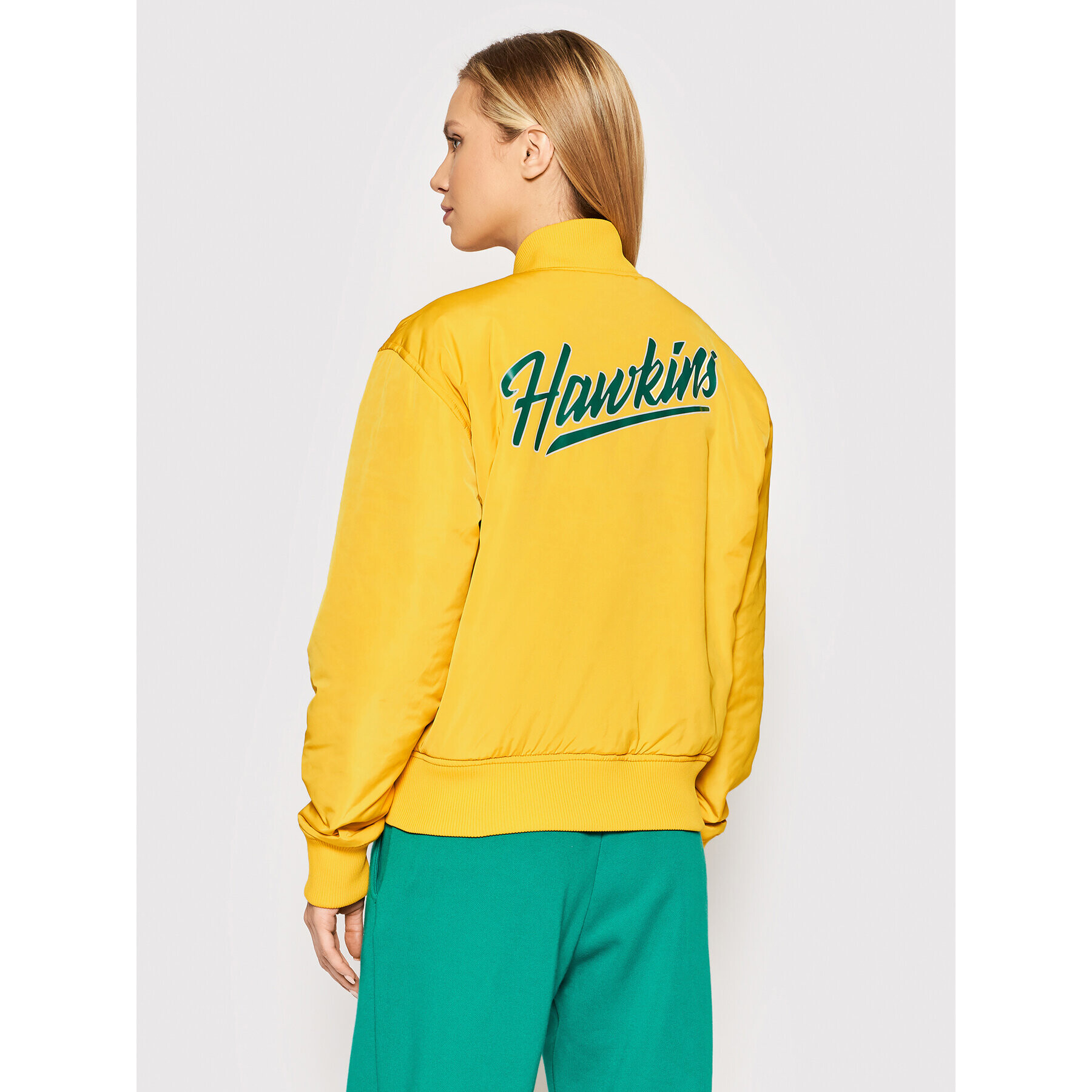 Champion Bomber bunda Unisex STRANGER THINGS Hawkins 217754 Žltá Regular Fit - Pepit.sk