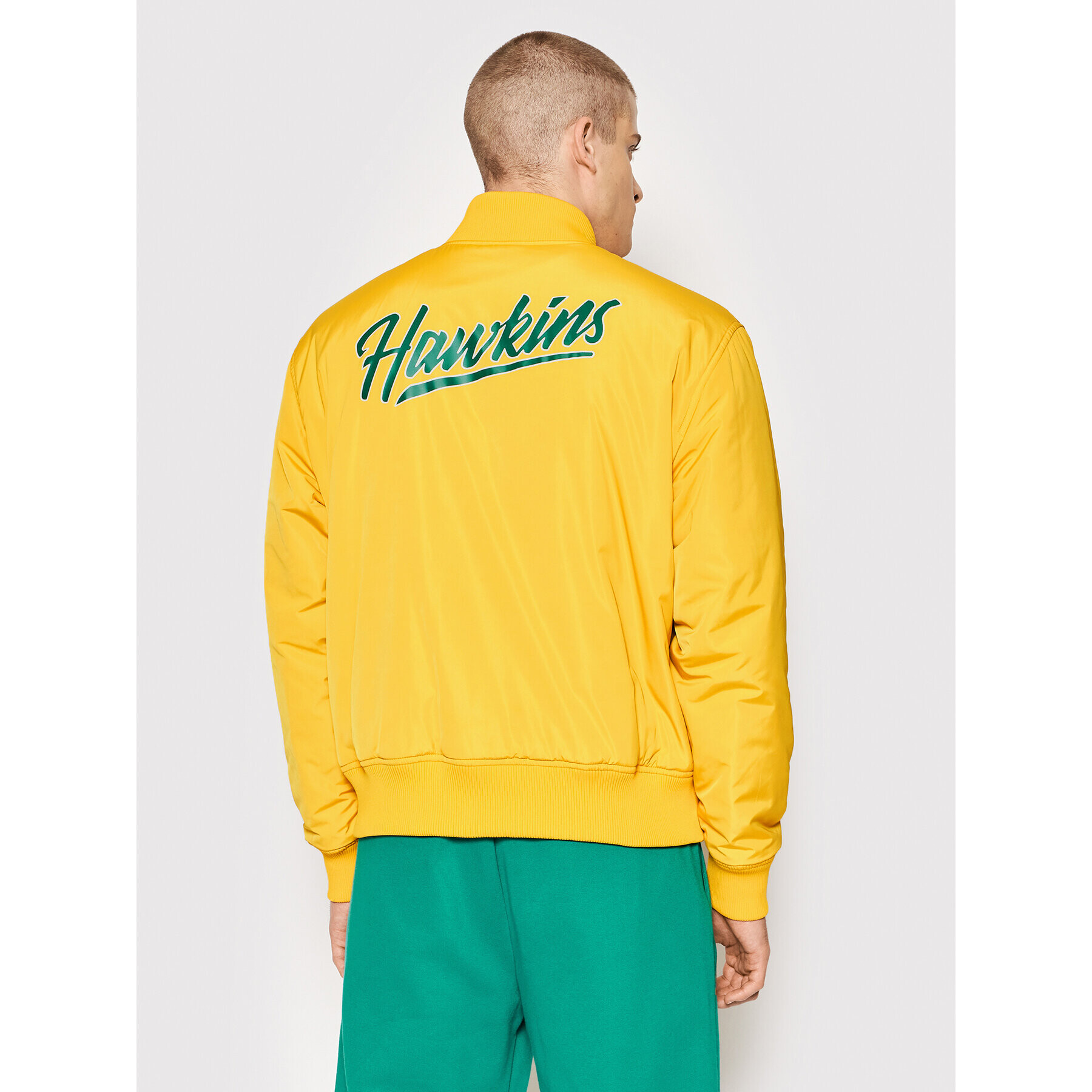 Champion Bomber bunda Unisex STRANGER THINGS Hawkins 217754 Žltá Regular Fit - Pepit.sk