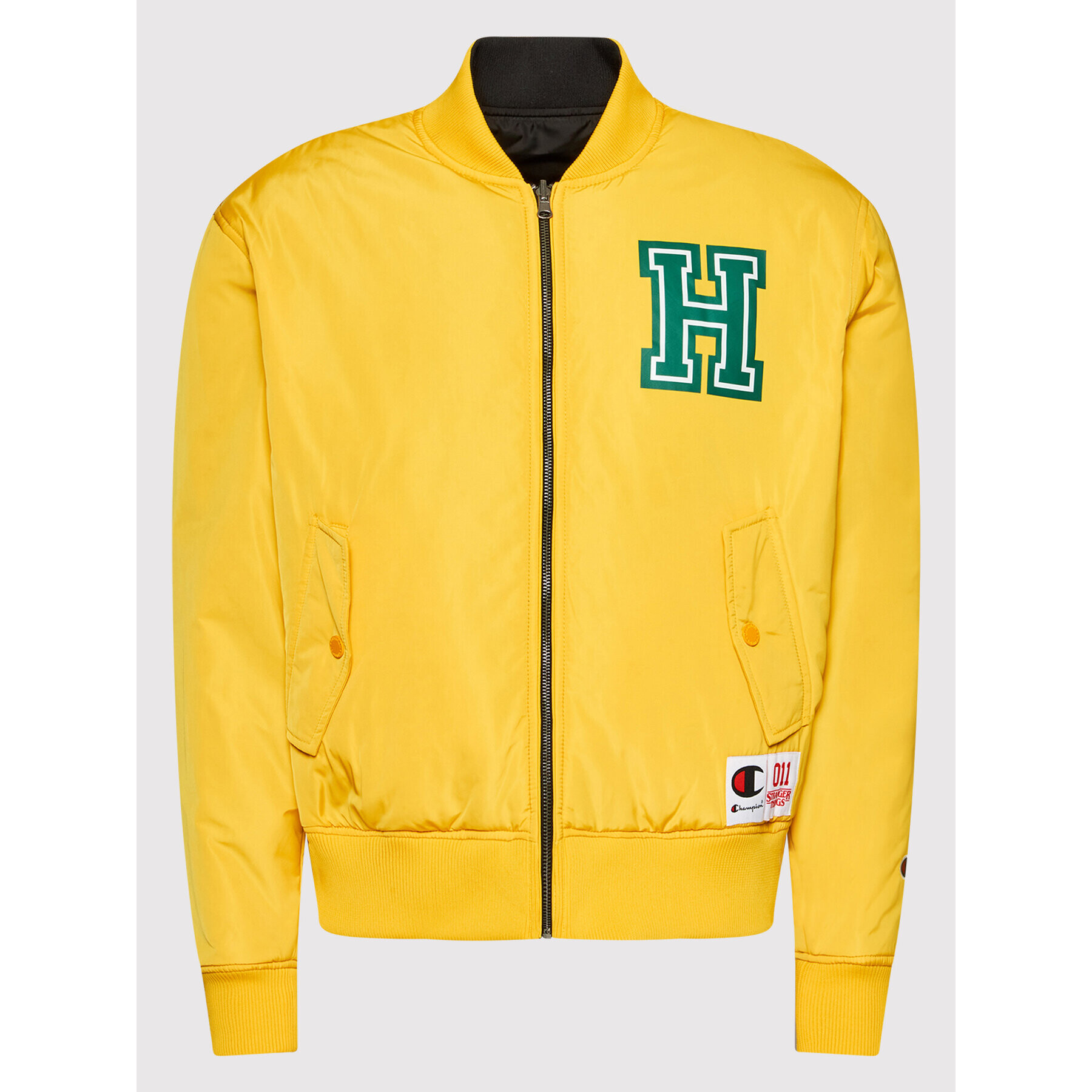 Champion Bomber bunda Unisex STRANGER THINGS Hawkins 217754 Žltá Regular Fit - Pepit.sk