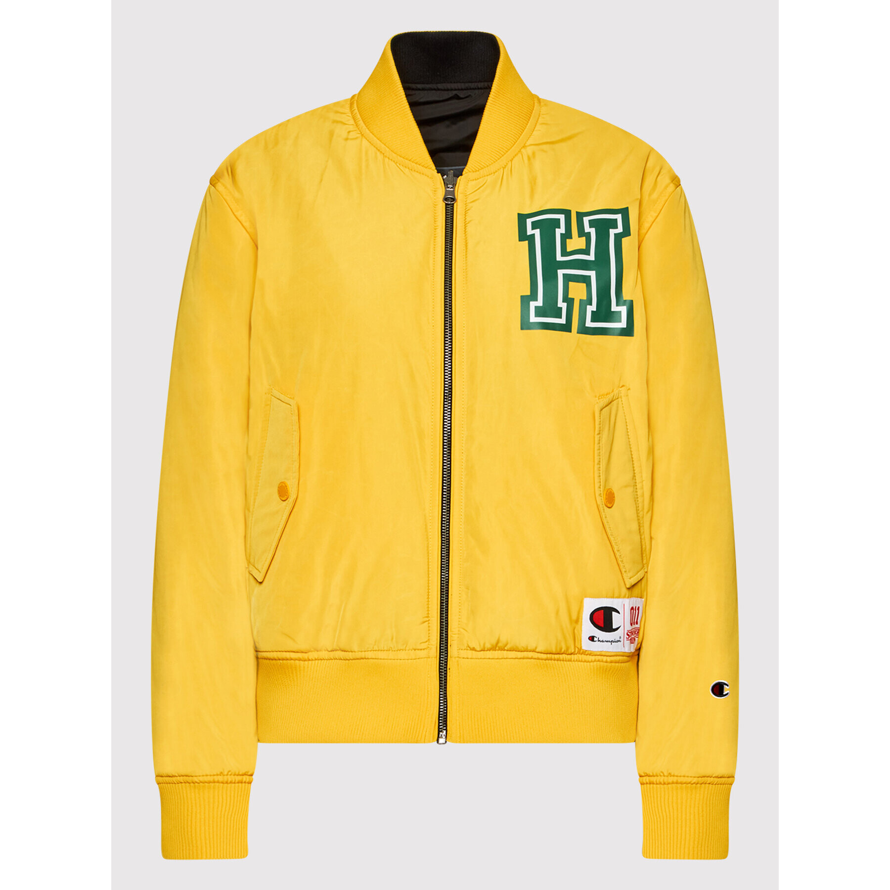 Champion Bomber bunda Unisex STRANGER THINGS Hawkins 217754 Žltá Regular Fit - Pepit.sk