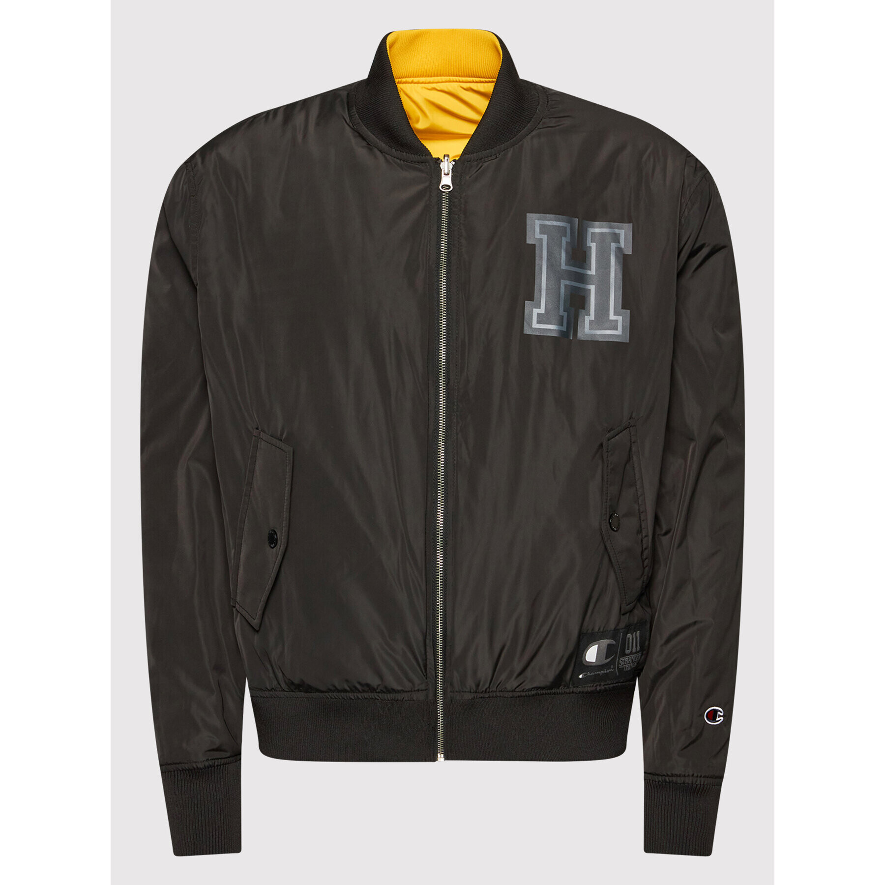 Champion Bomber bunda Unisex STRANGER THINGS Hawkins 217754 Žltá Regular Fit - Pepit.sk