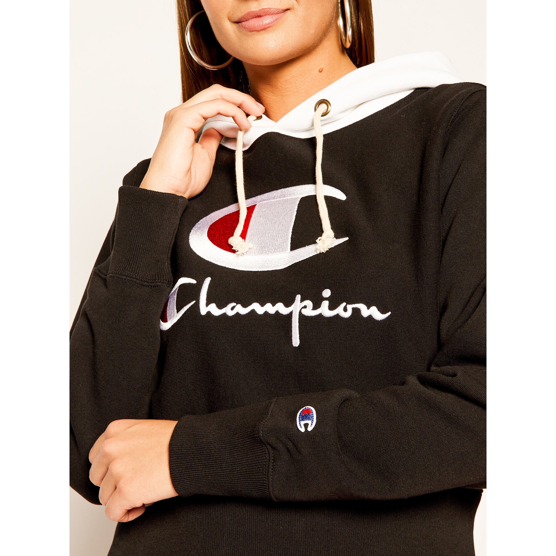 Champion Mikina 112534 KK001 Čierna Regular Fit - Pepit.sk