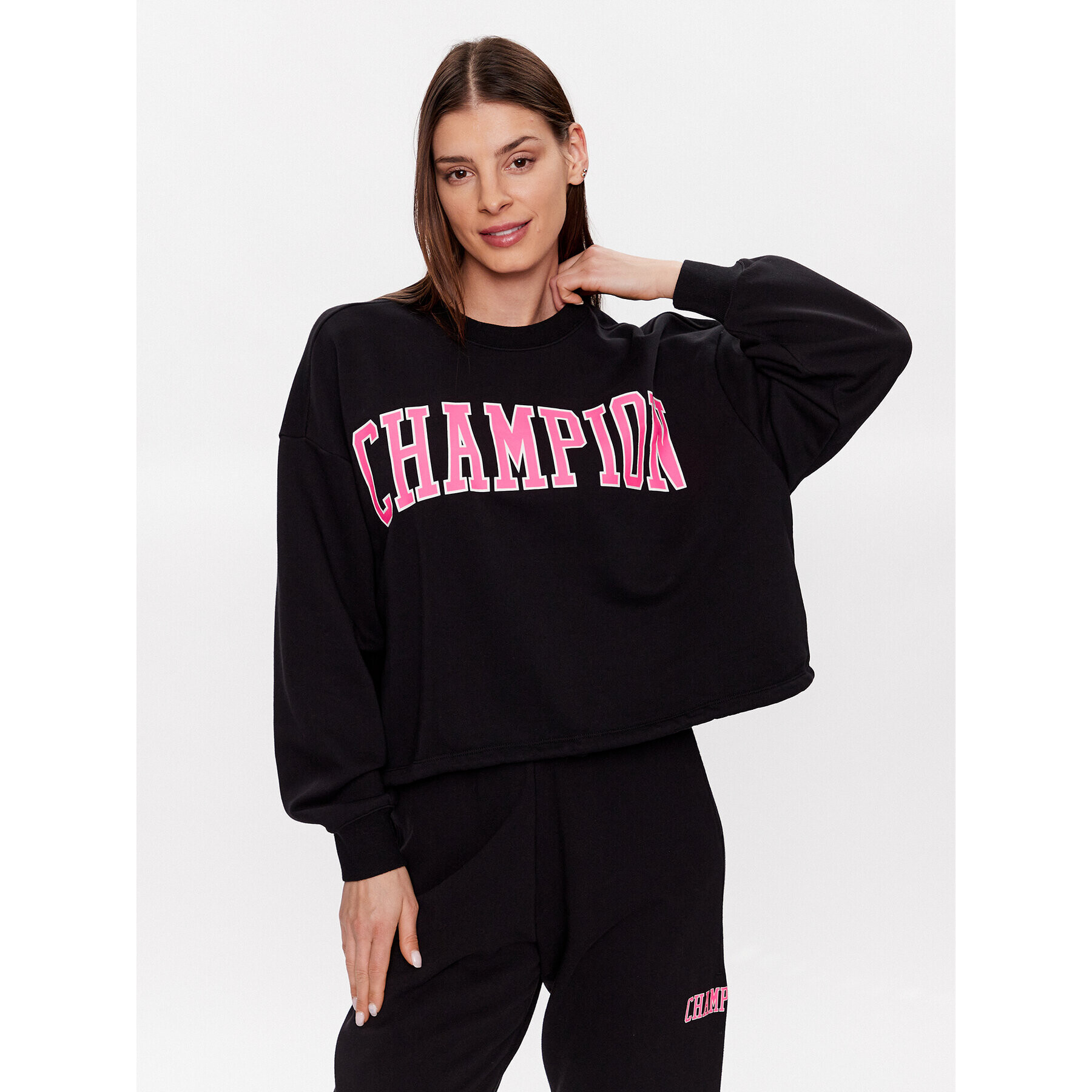 Champion Mikina 116082 Čierna Relaxed Fit - Pepit.sk