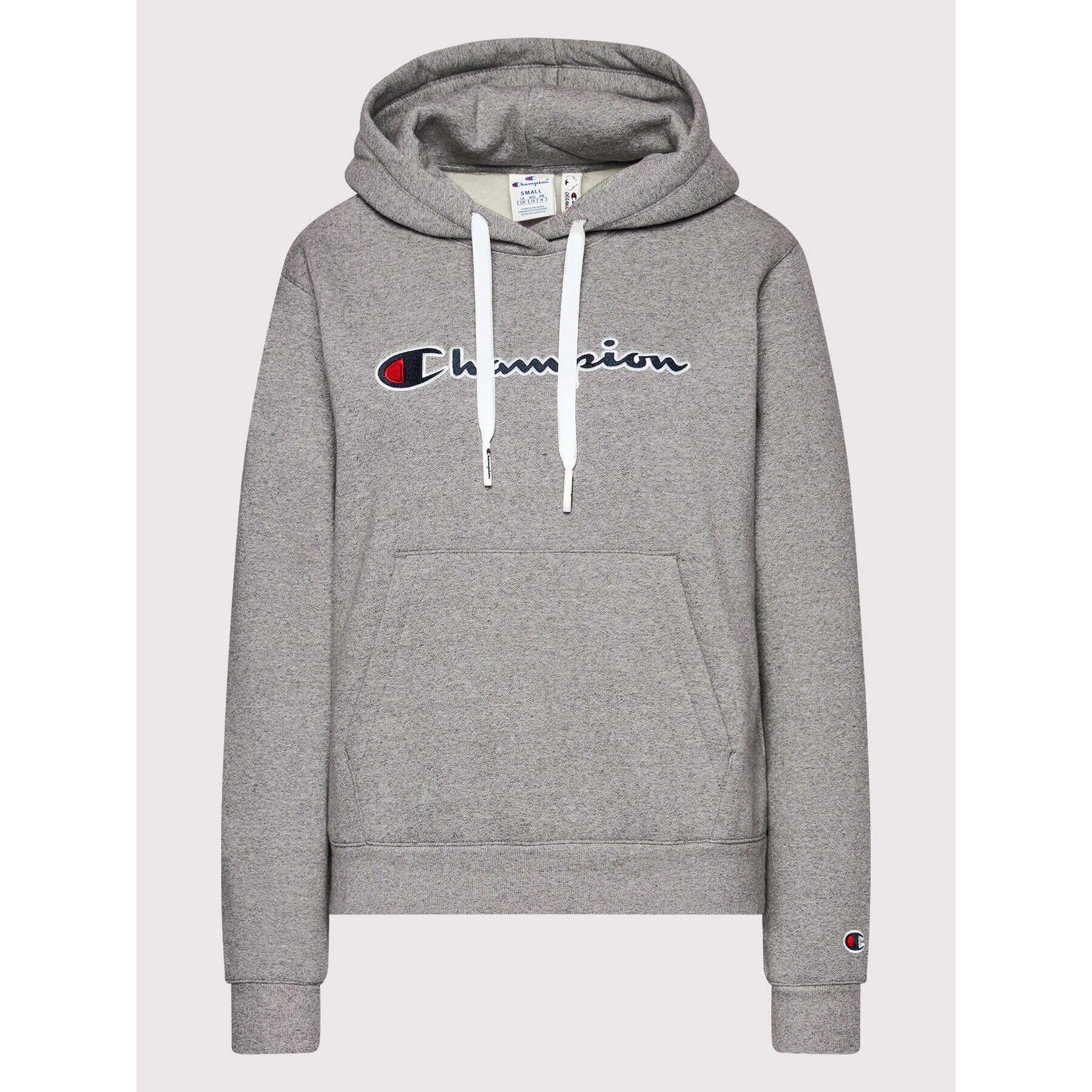 Champion Mikina Blend Script Logo 114461 Sivá Regular Fit - Pepit.sk