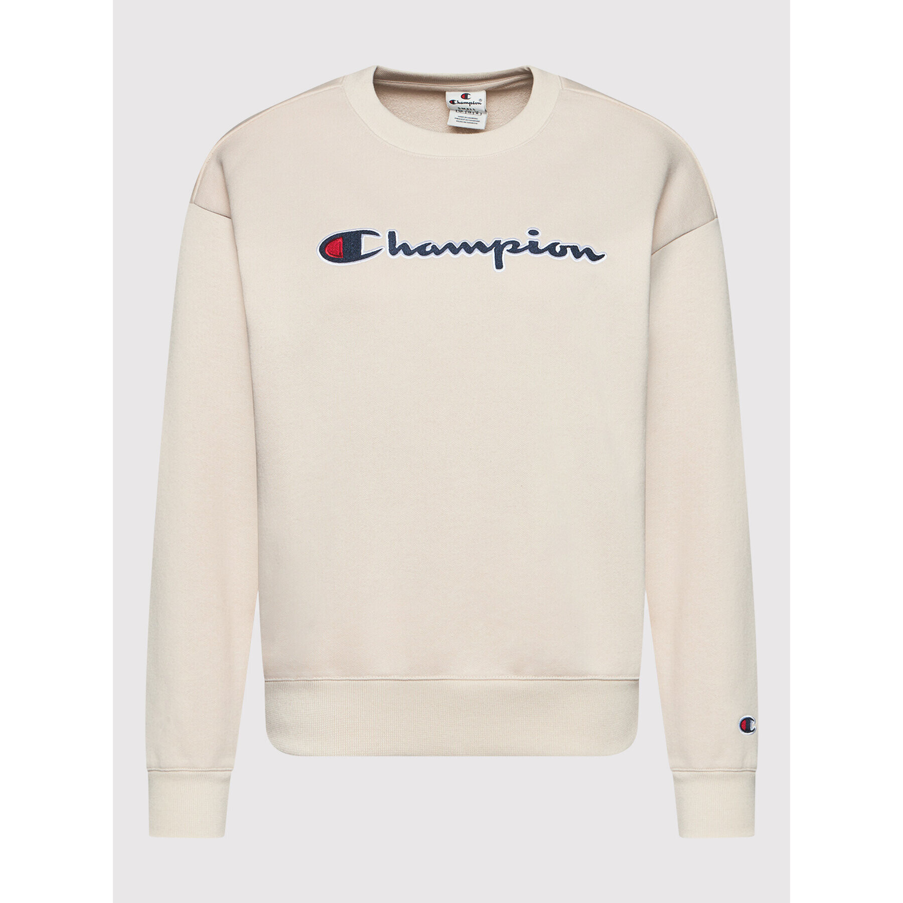 Champion Mikina Crewneck 114922 Béžová Regular Fit - Pepit.sk