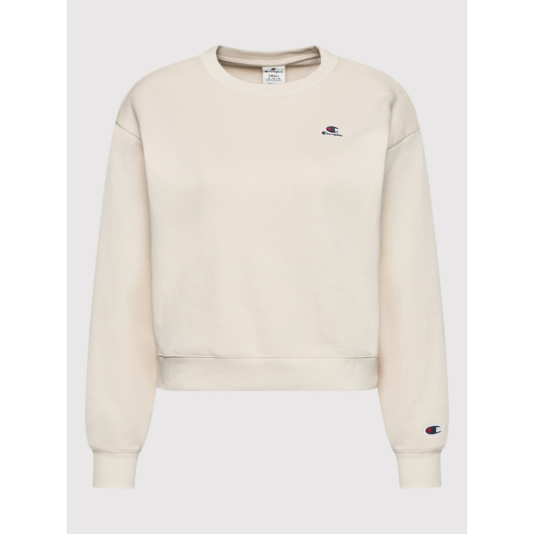 Champion Mikina Crewneck 114923 Béžová Custom Fit - Pepit.sk