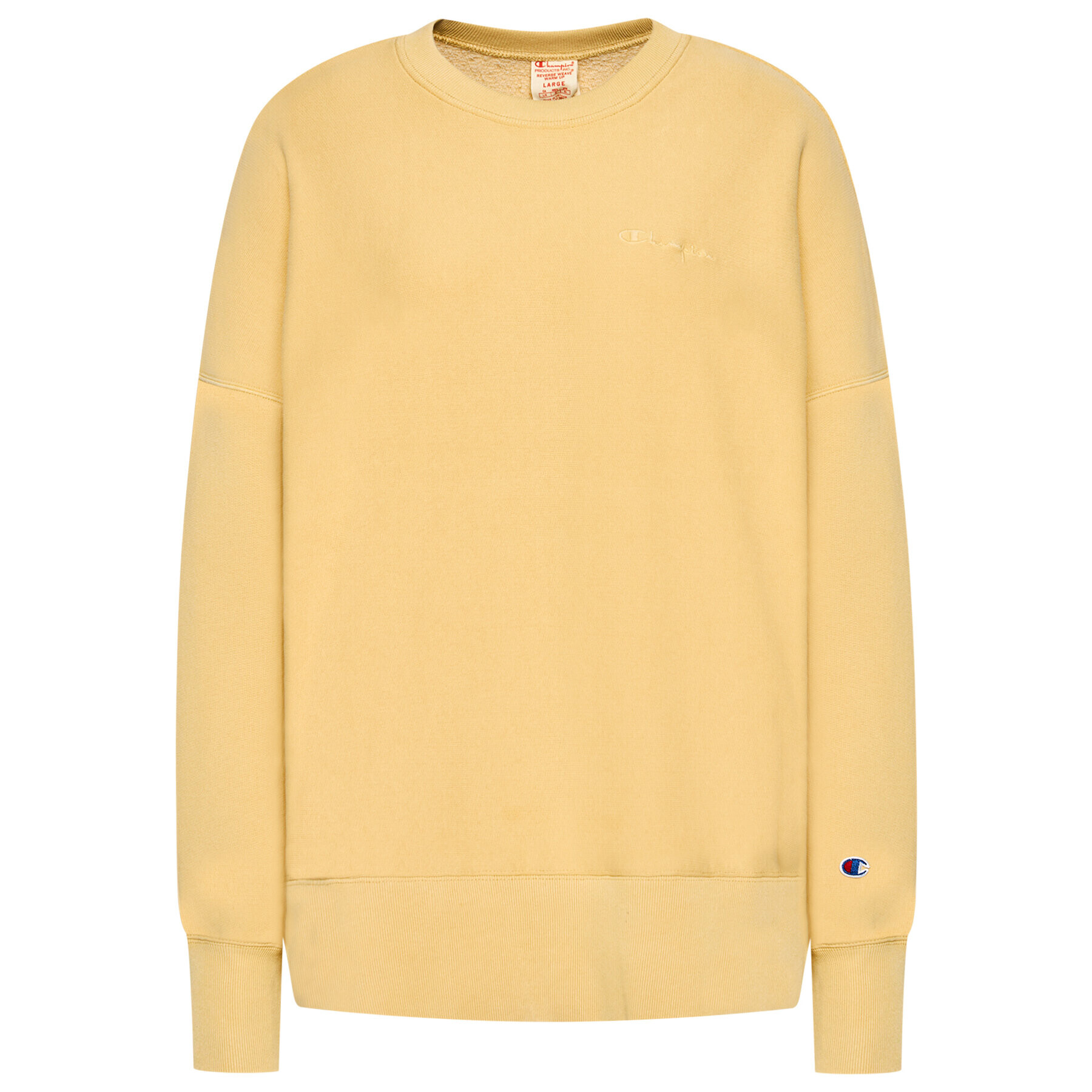 Champion Mikina Crewneck 216199 Žltá Regular Fit - Pepit.sk