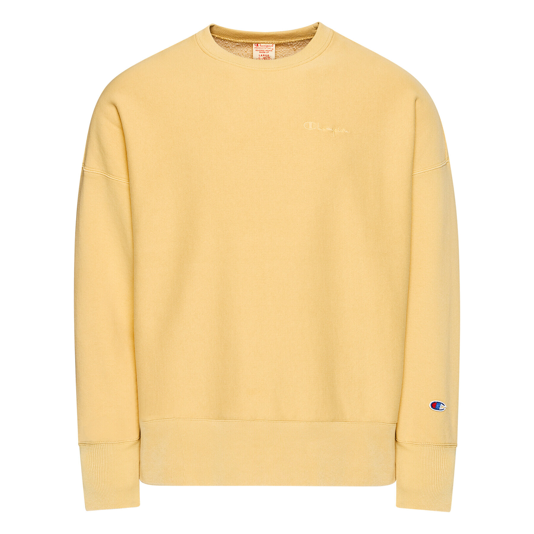 Champion Mikina Crewneck 216199 Žltá Regular Fit - Pepit.sk