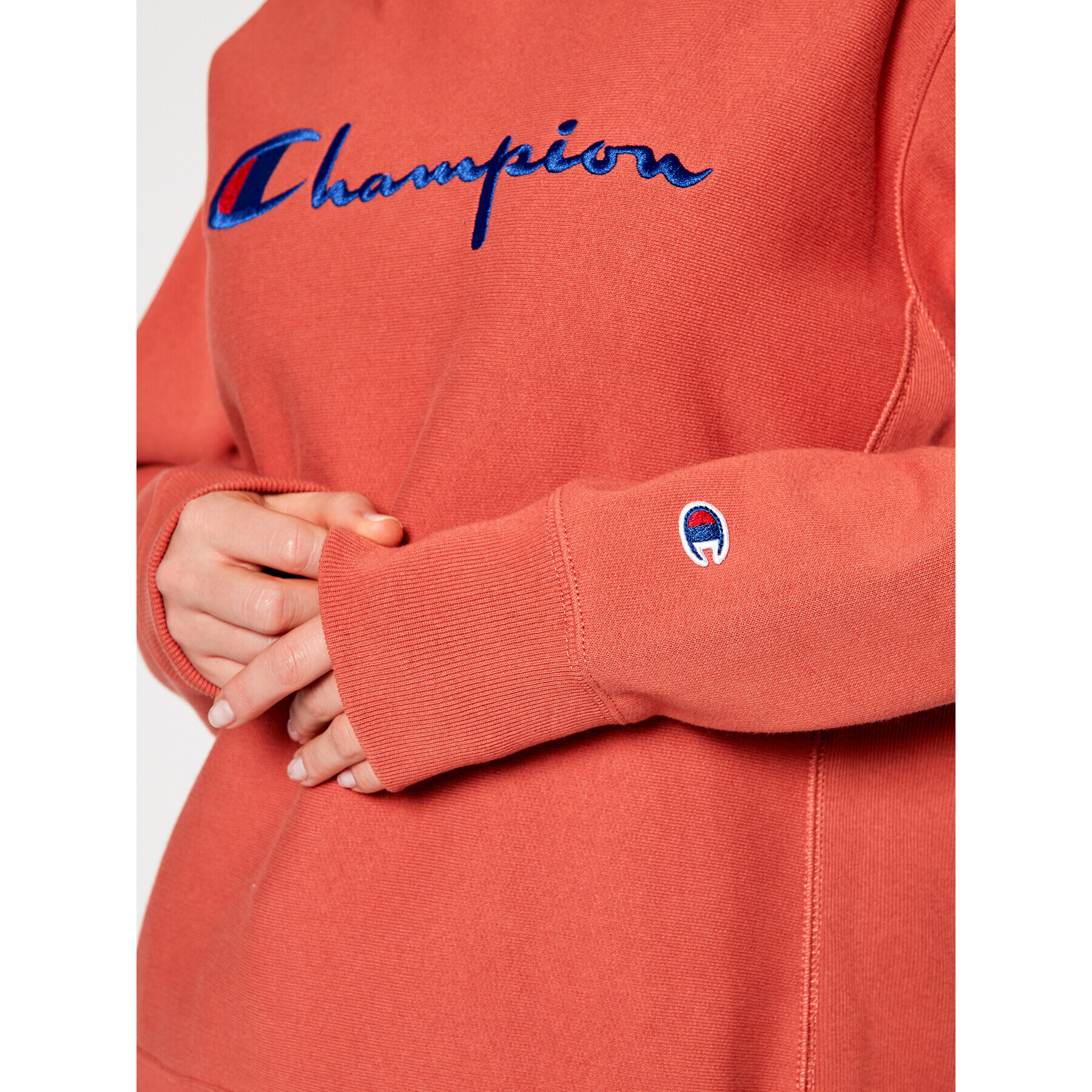 Champion Mikina Hooded 113795 Oranžová Regular Fit - Pepit.sk