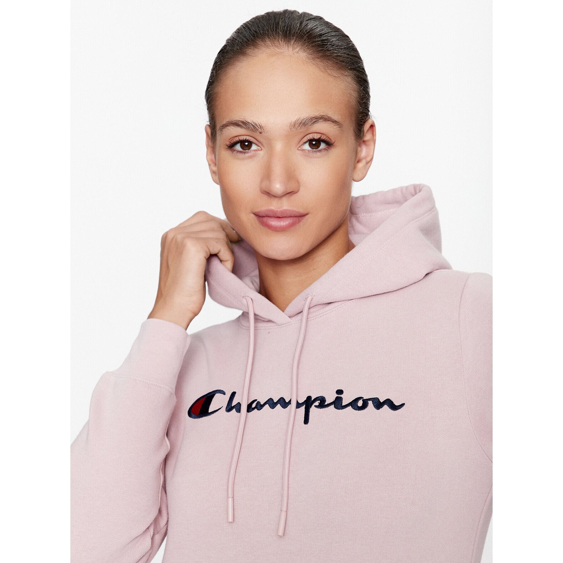 Champion Mikina Hooded Sweatshirt 116579 Ružová Regular Fit - Pepit.sk