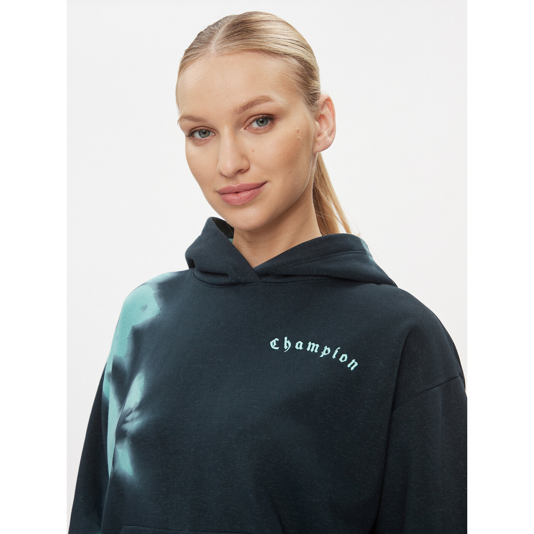 Champion Mikina Hooded Sweatshirt 116753 Zelená Regular Fit - Pepit.sk