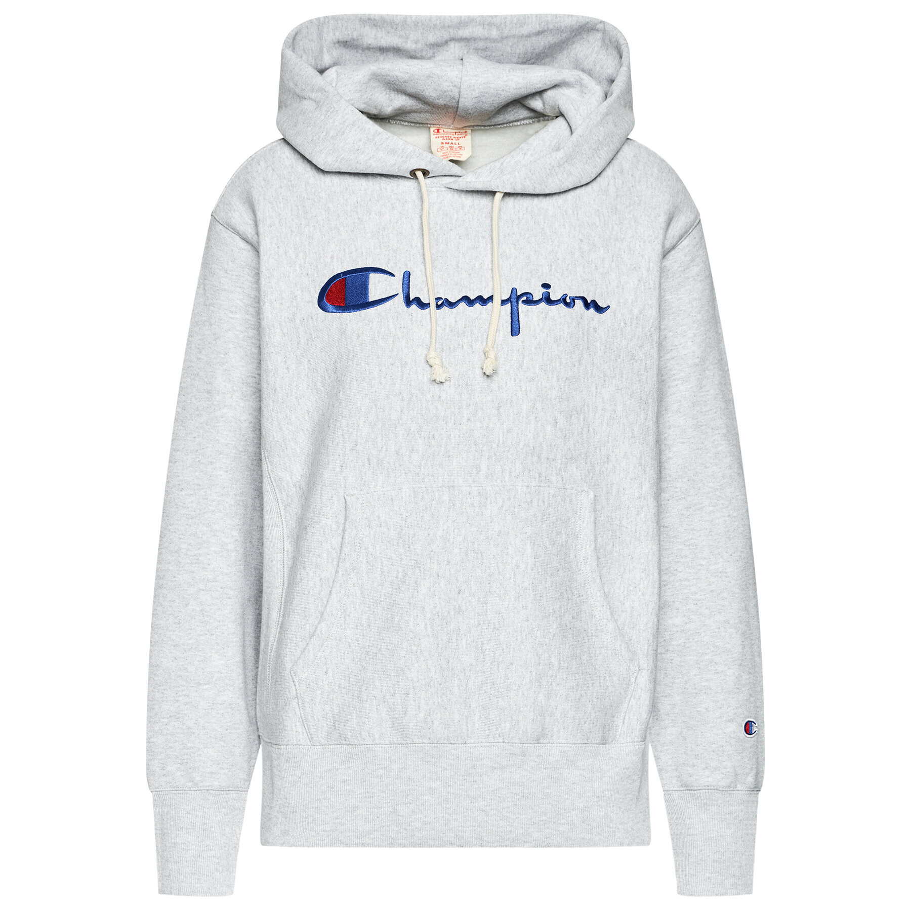 Champion Mikina Script Logo 113794 Sivá Regular Fit - Pepit.sk