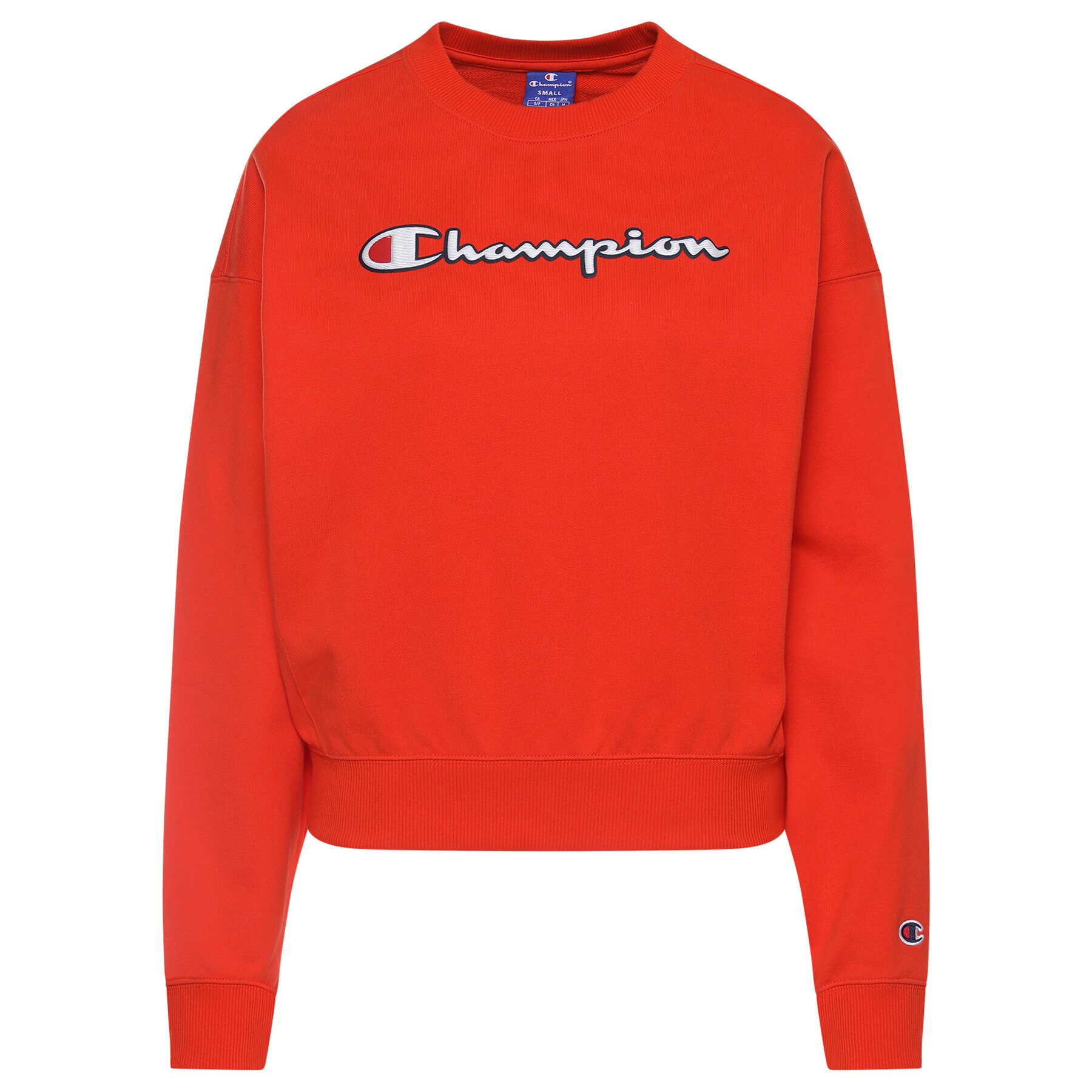 Champion Mikina Vintage Script Logo 112640 Červená Custom Fit - Pepit.sk