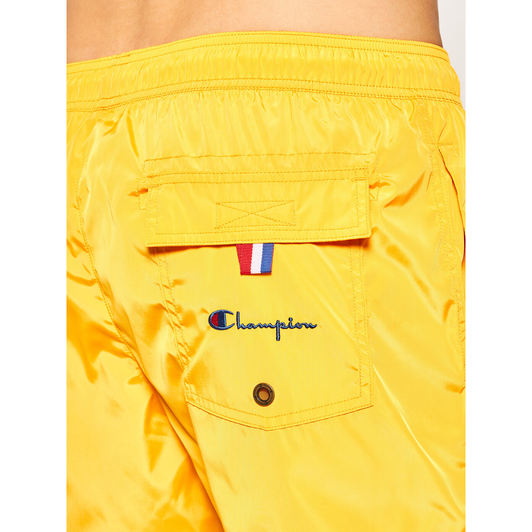 Champion Plavecké šortky Small C Logo Swim 214453 Žltá Regular Fit - Pepit.sk