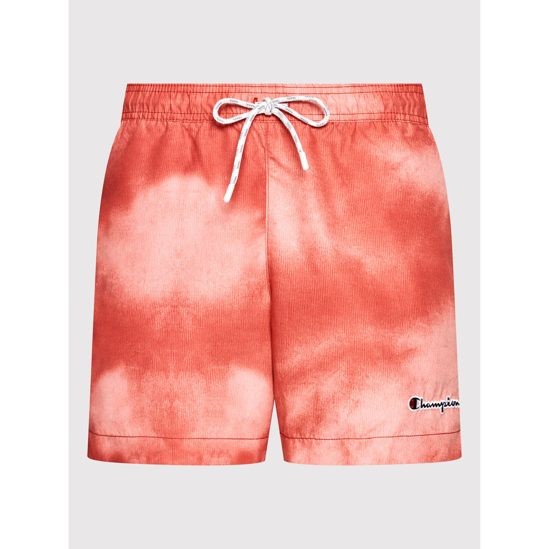 Champion Plavecké šortky Tie Dye 216063 Červená Regular Fit - Pepit.sk