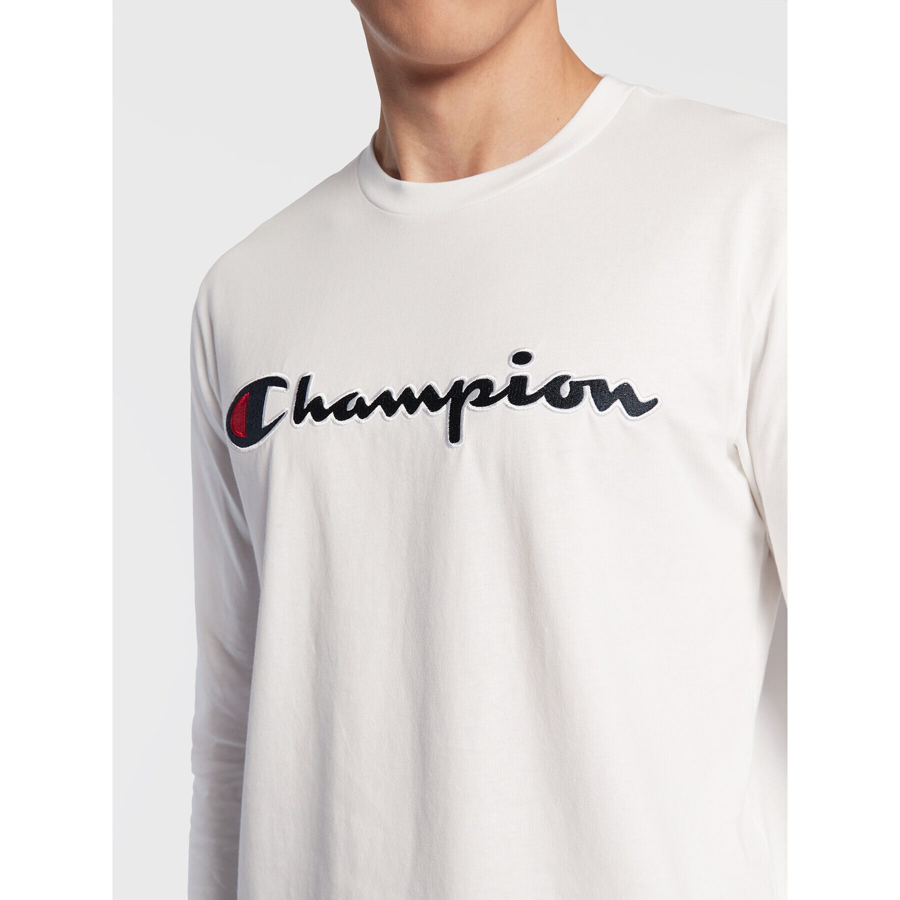 Champion S dlhými rukávmi 217861 Biela Regular Fit - Pepit.sk