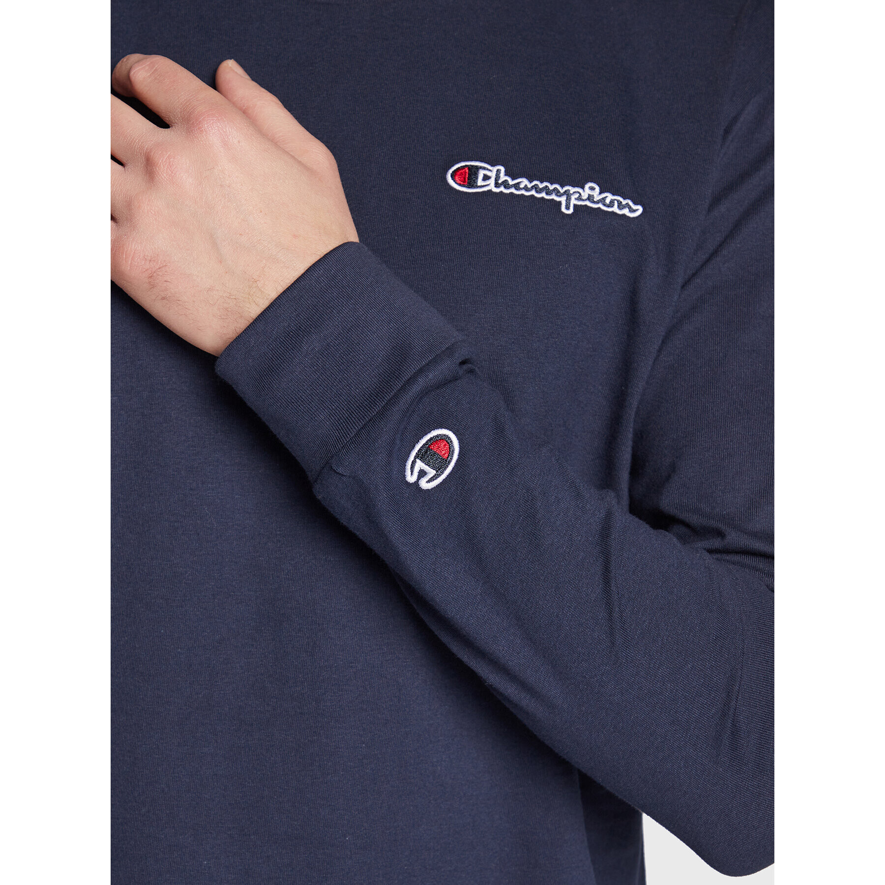 Champion S dlhými rukávmi Crewneck 217868 Tmavomodrá Regular Fit - Pepit.sk