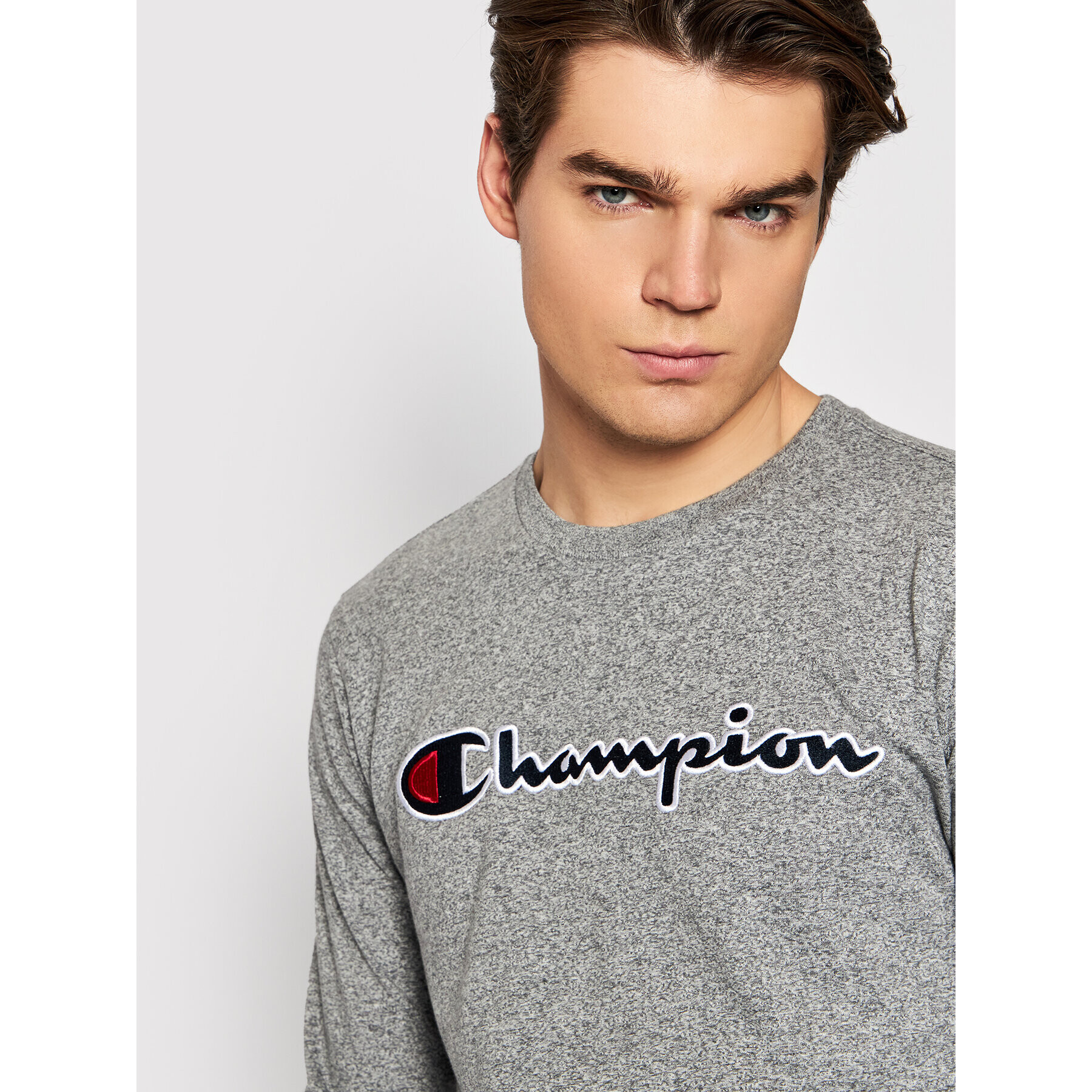 Champion S dlhými rukávmi High 216474 Sivá Regular Fit - Pepit.sk