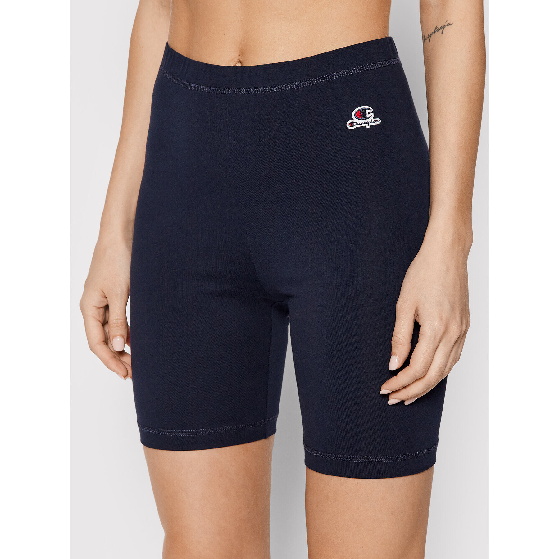 Champion Športové kraťasy High Waist 114940 Tmavomodrá Athletic Fit - Pepit.sk