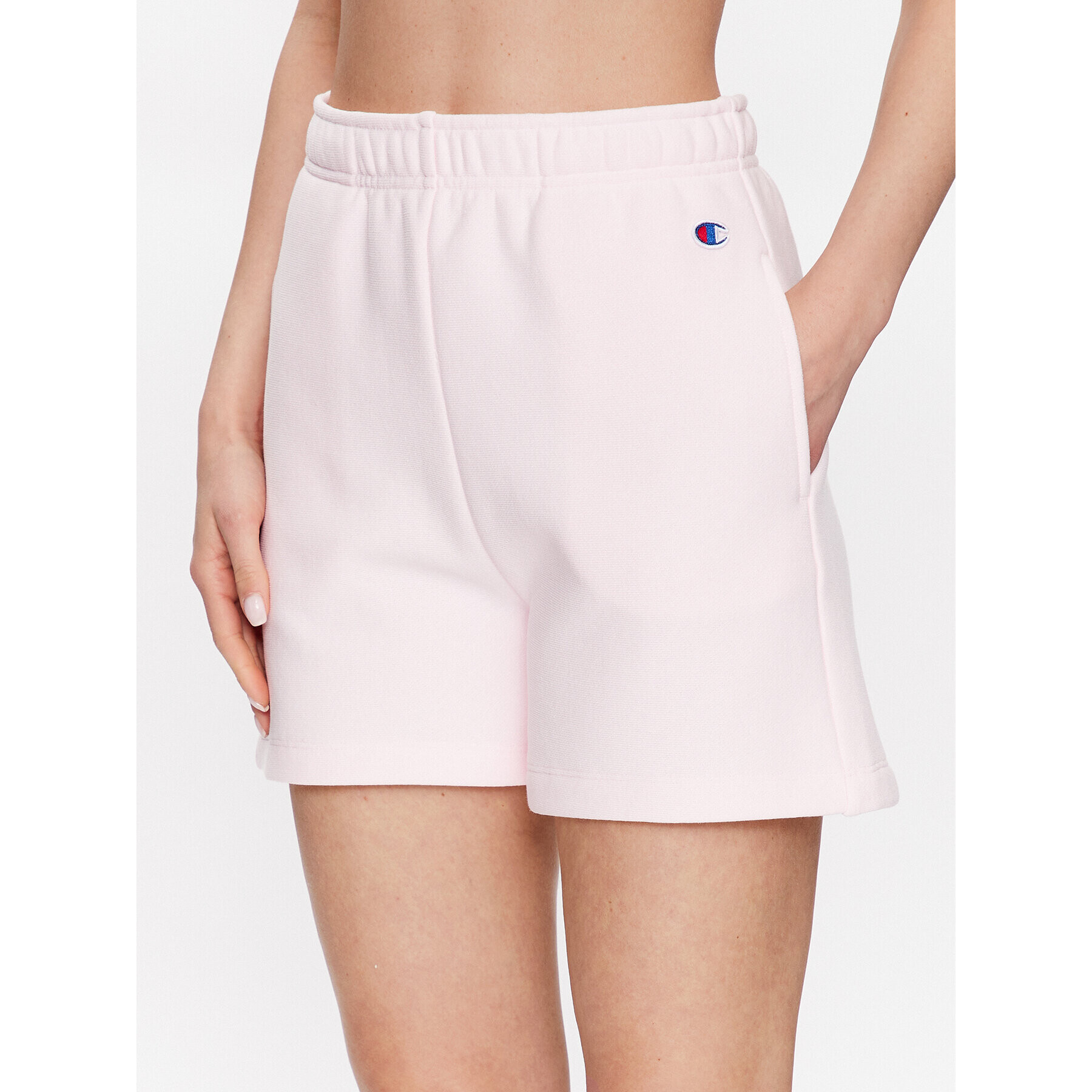 Champion Športové kraťasy Minimal Reverse Weave 116247 Ružová Regular Fit - Pepit.sk