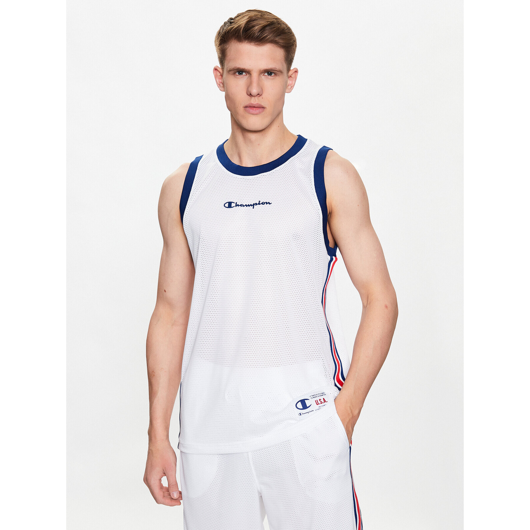 Champion Tank top 218769 Biela Regular Fit - Pepit.sk