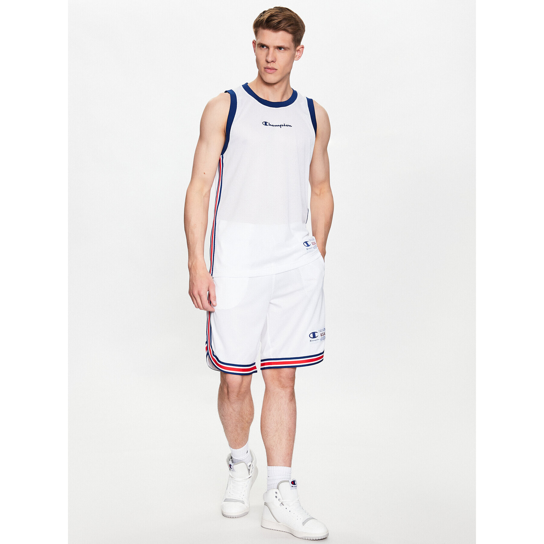 Champion Tank top 218769 Biela Regular Fit - Pepit.sk