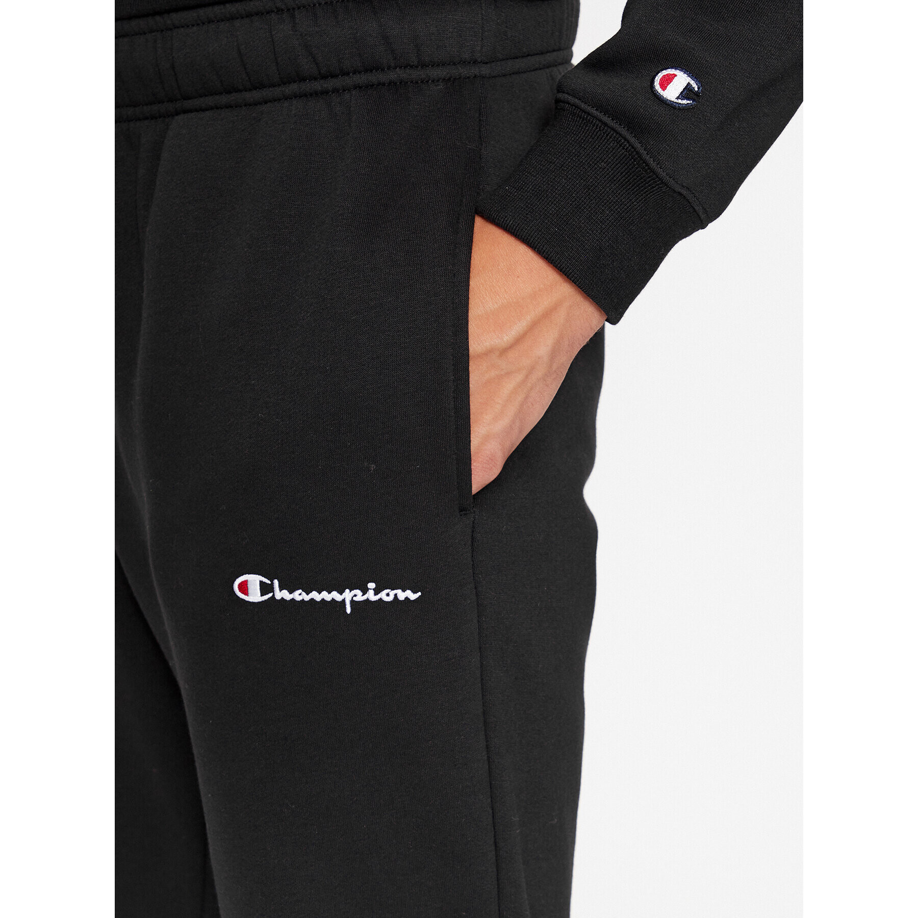 Champion Teplákové nohavice Elastic Cuff Pants 219420 Čierna Comfort Fit - Pepit.sk