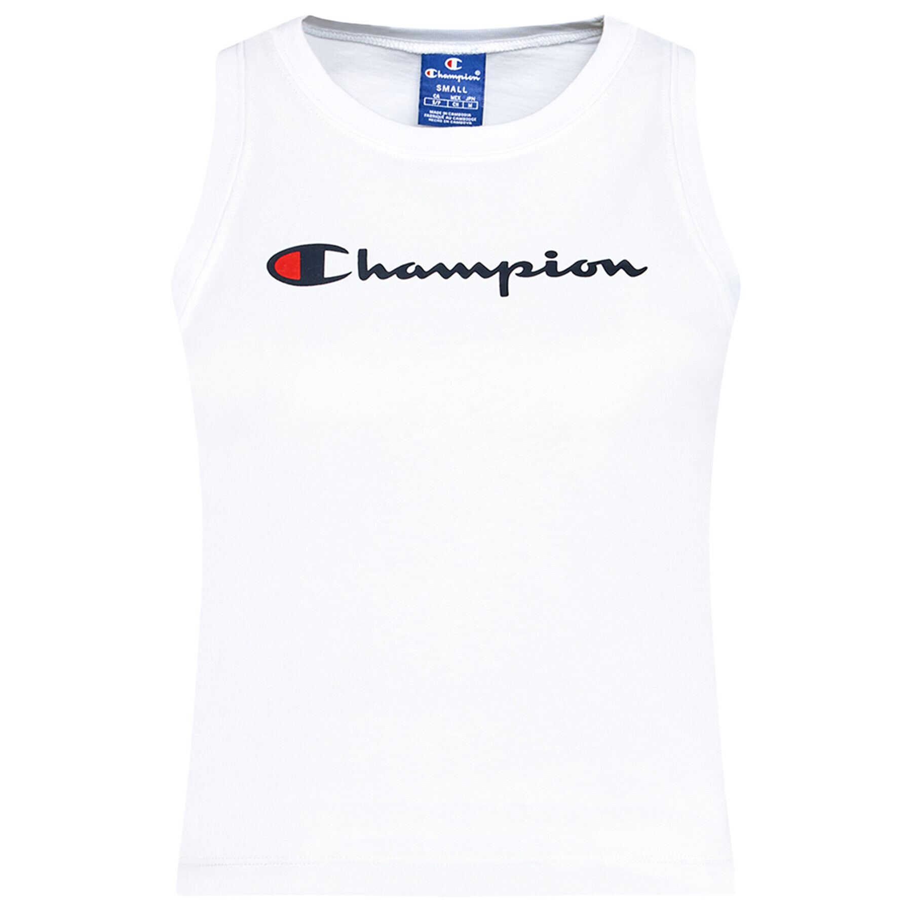 Champion Top Jacquard Logo Tape 112768 Biela Custom Fit - Pepit.sk