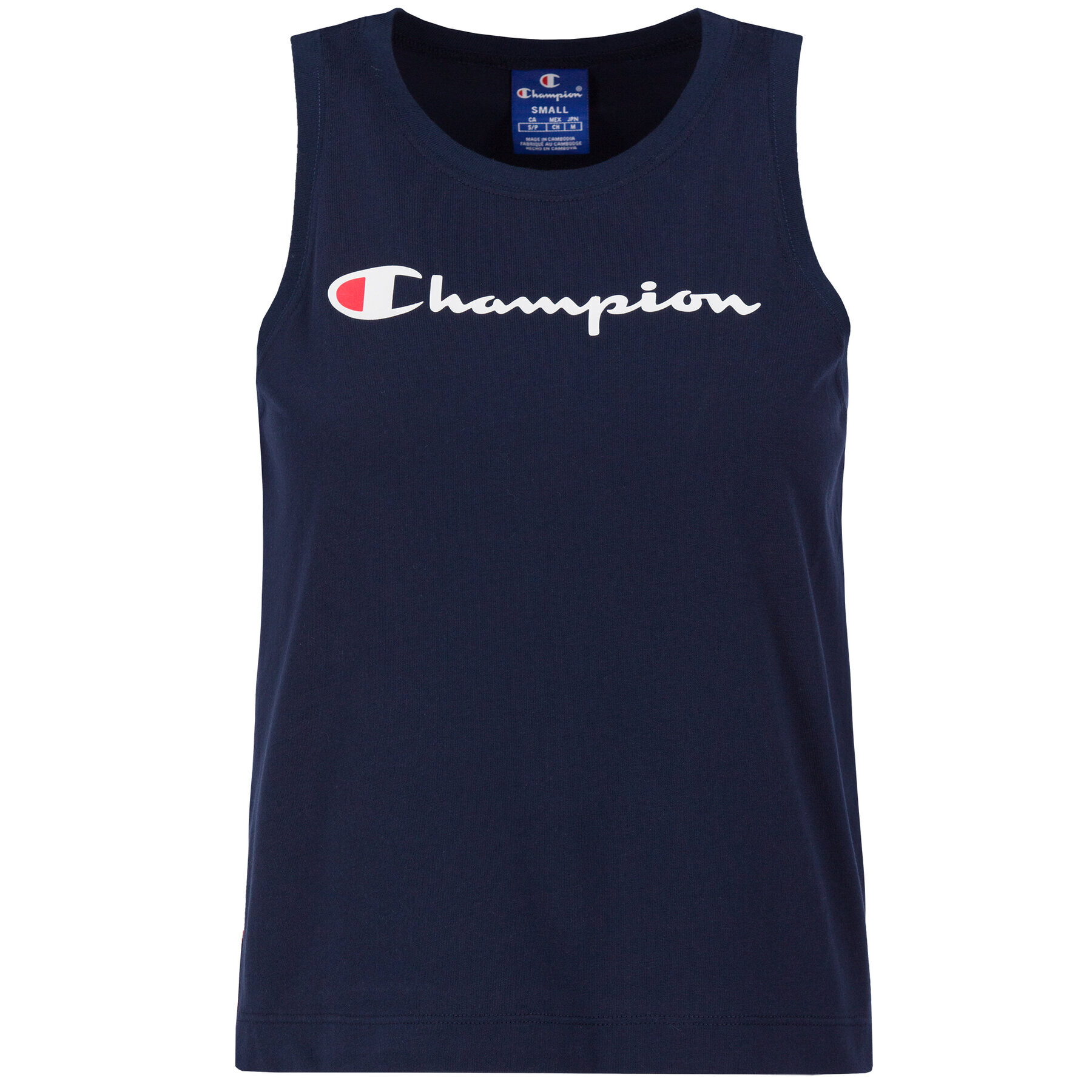 Champion Top Jacquard Logo Tape 112768 Tmavomodrá Regular Fit - Pepit.sk