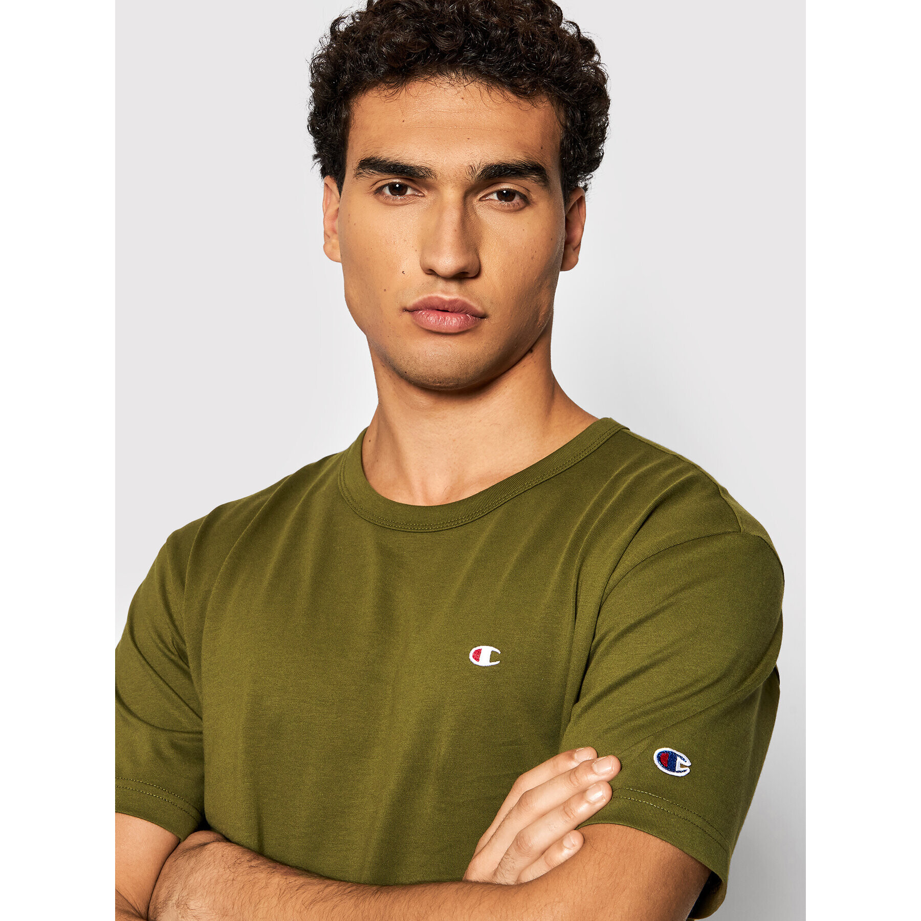 Champion Tričko 216545 Zelená Regular Fit - Pepit.sk