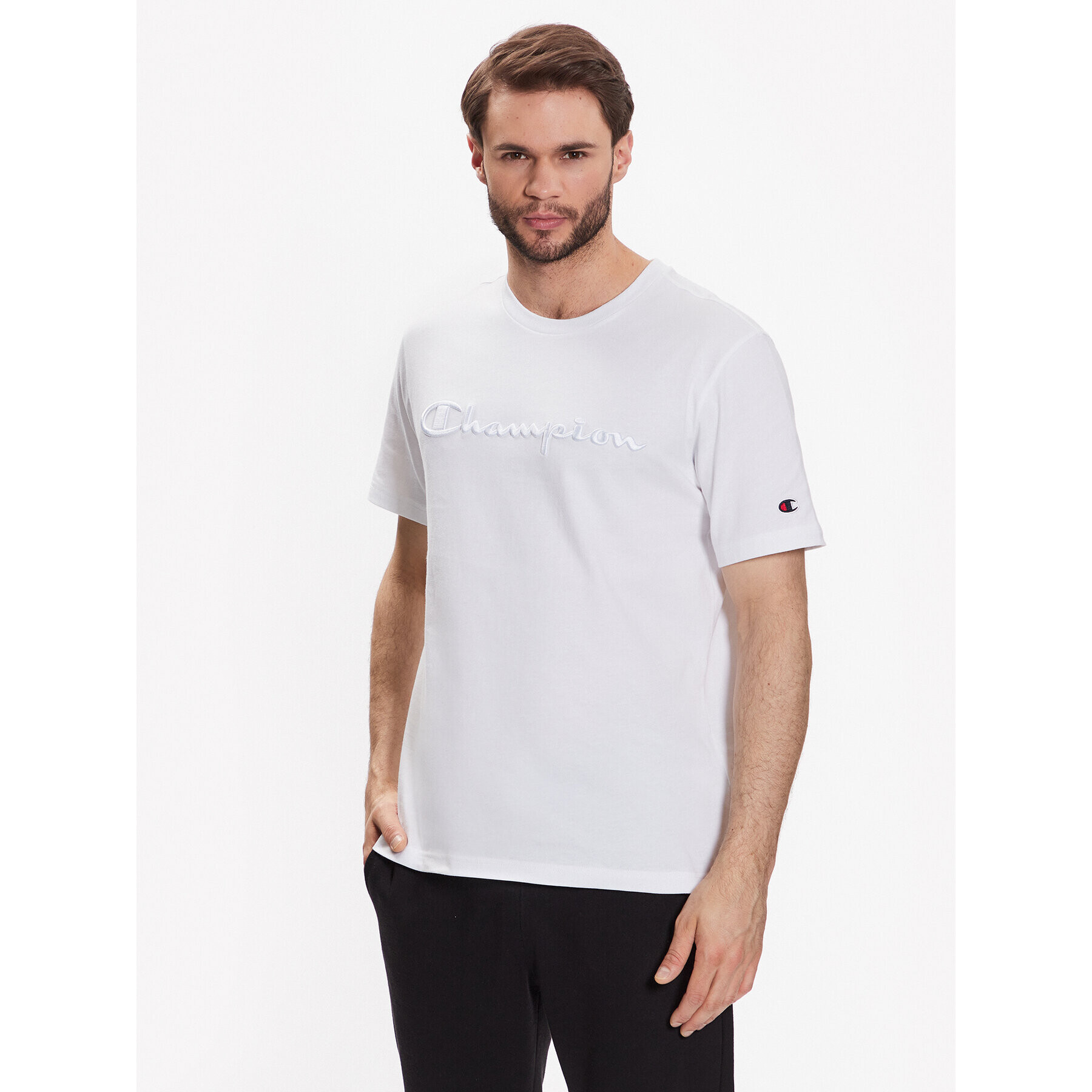 Champion Tričko 218490 Biela Regular Fit - Pepit.sk