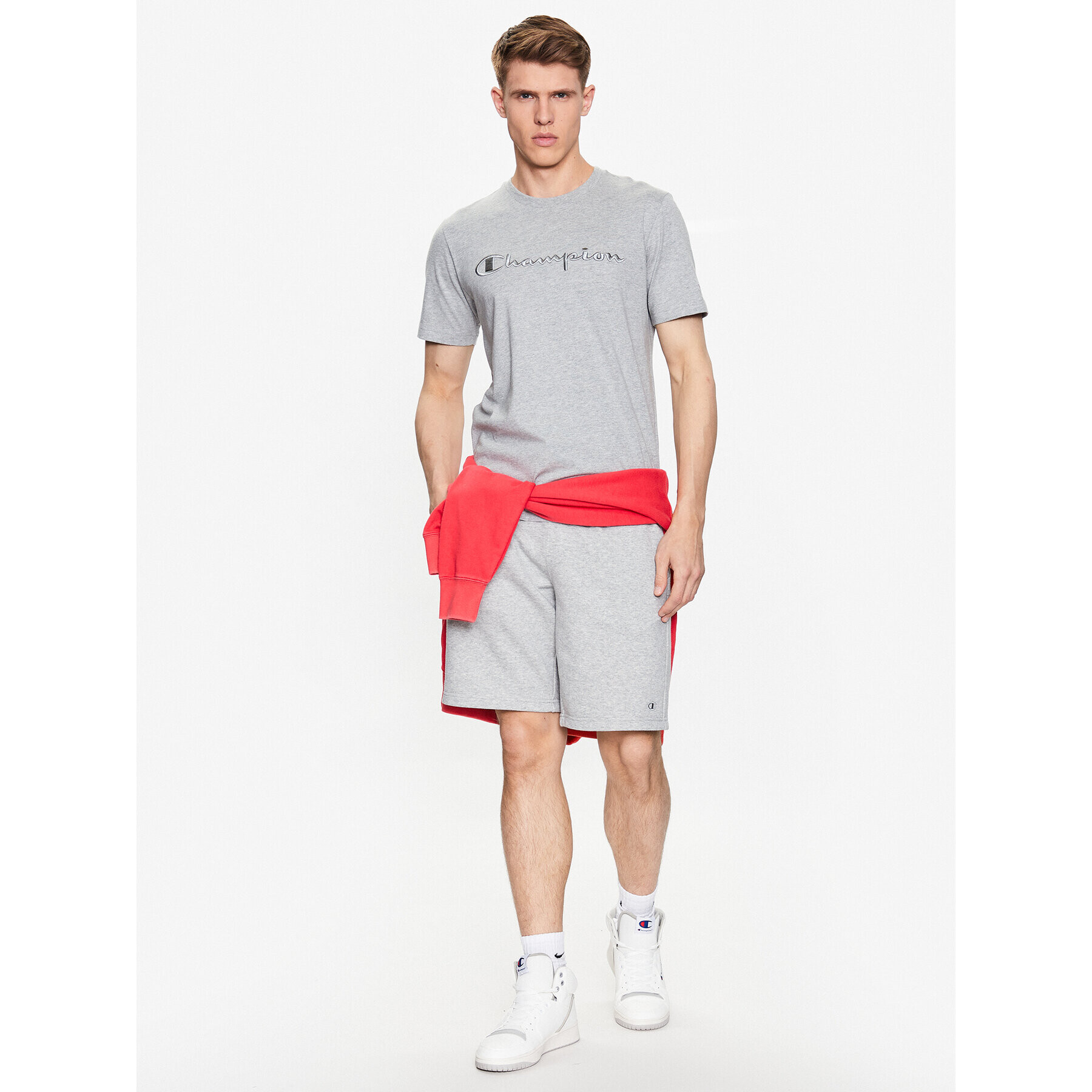 Champion Tričko 218490 Sivá Regular Fit - Pepit.sk