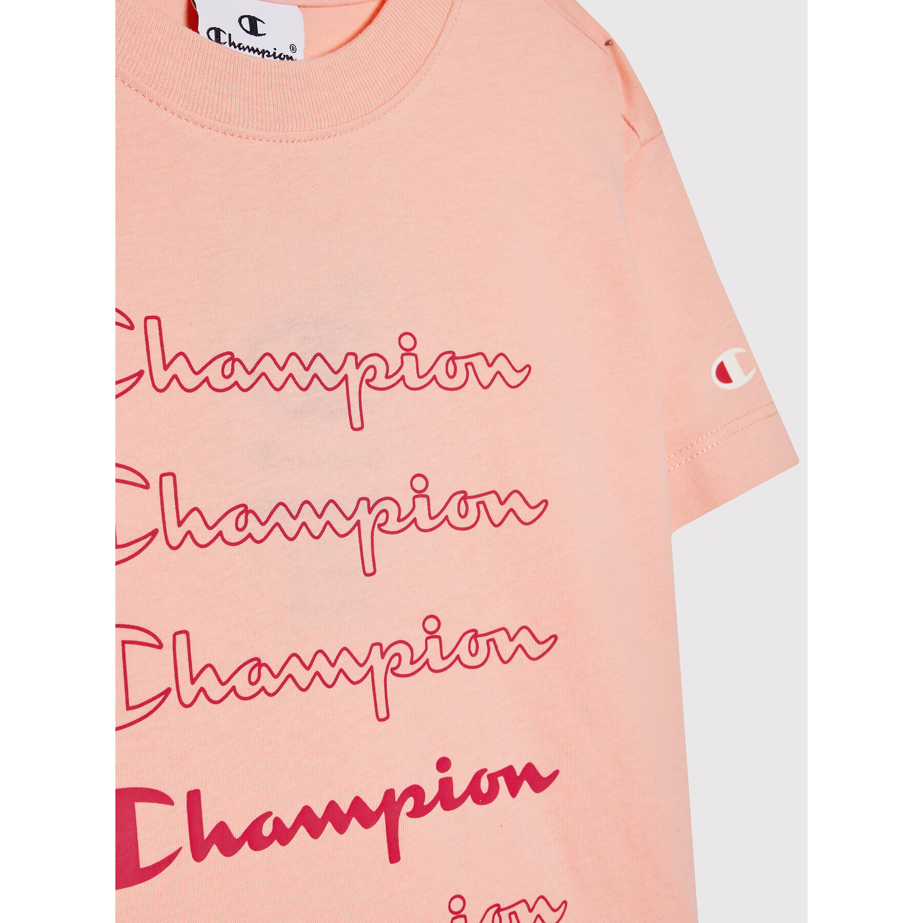 Champion Tričko 404313 Ružová Custom Fit - Pepit.sk