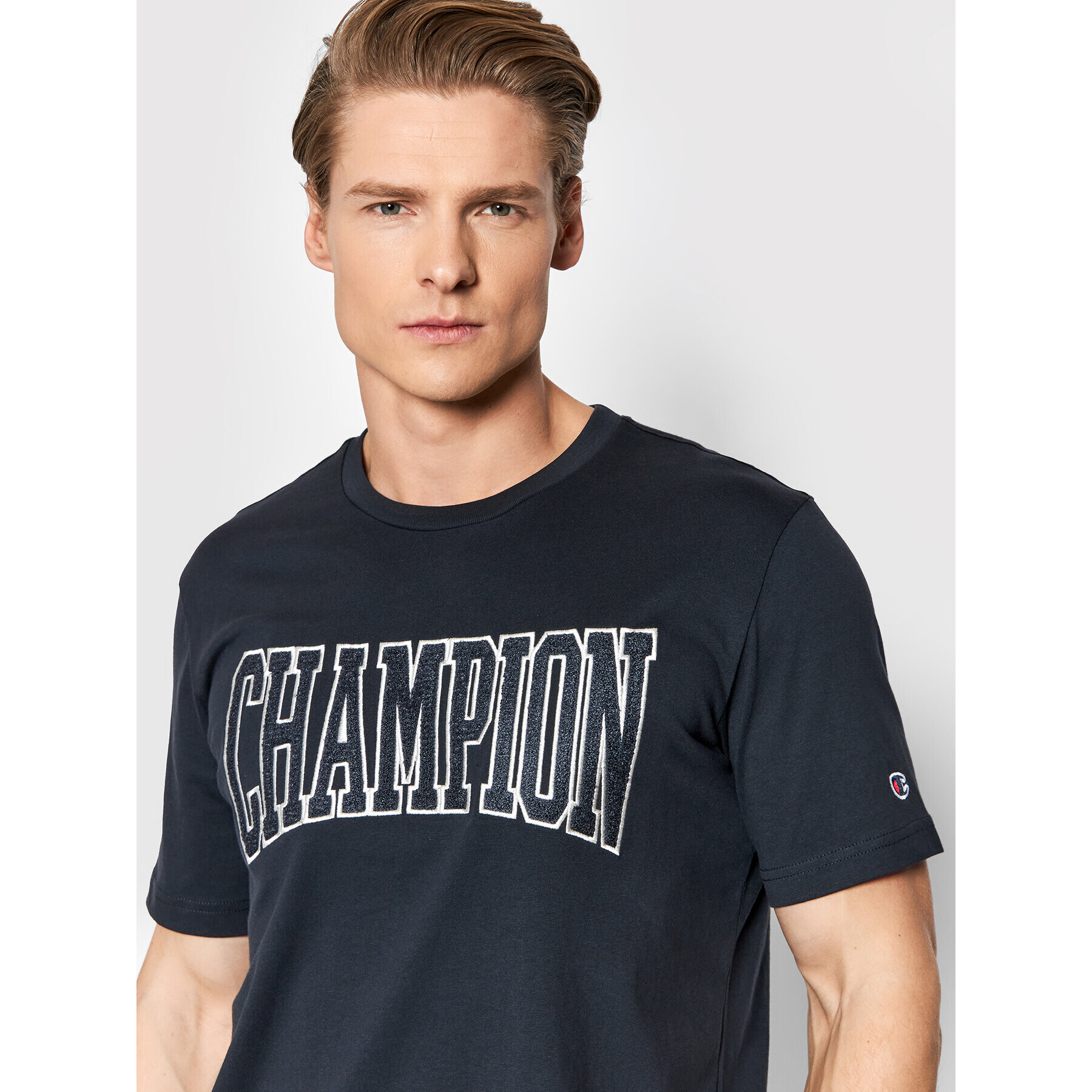 Champion Tričko Athletic 217172 Čierna Custom Fit - Pepit.sk